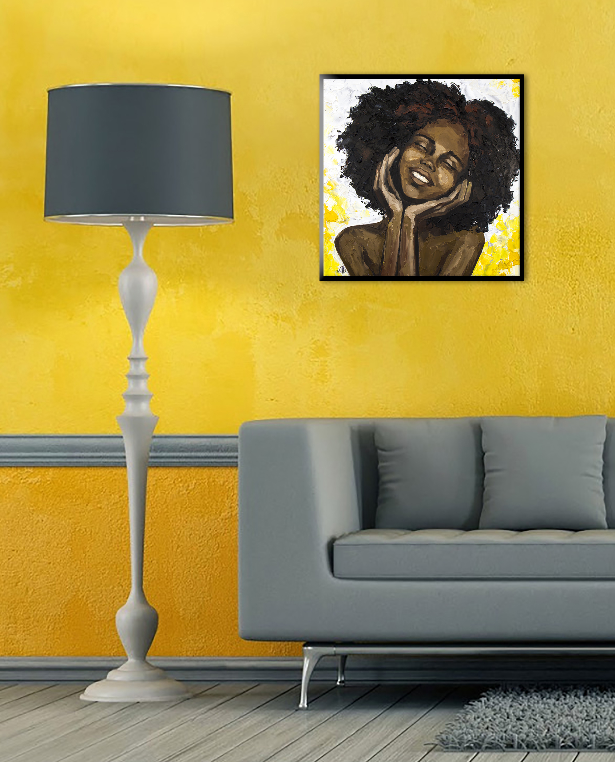 African Woman Painting African American Woman Original Art - Inspire Uplift