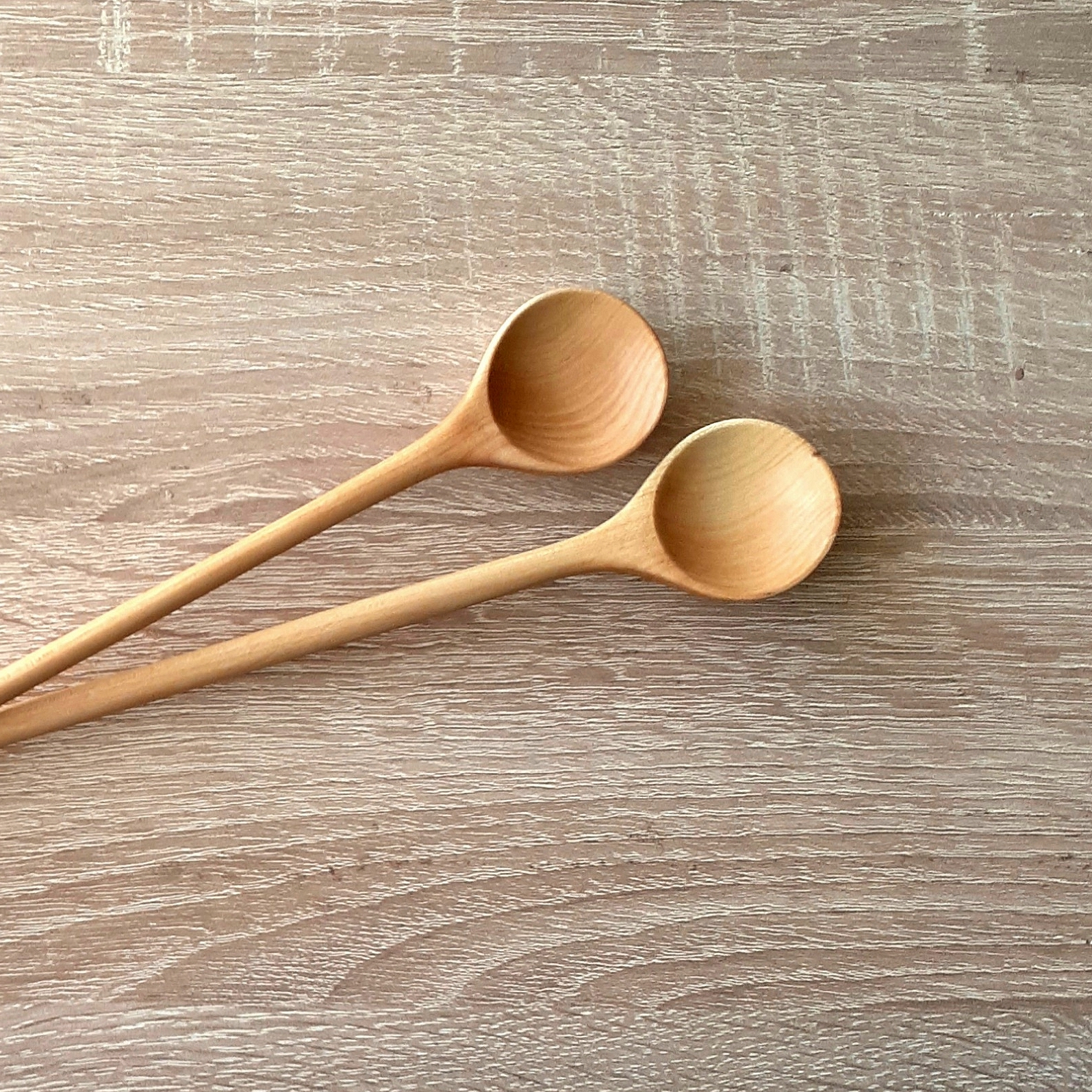 Set of two coffee spoons. Coffee lovers. Ecofriendly spoons Inspire