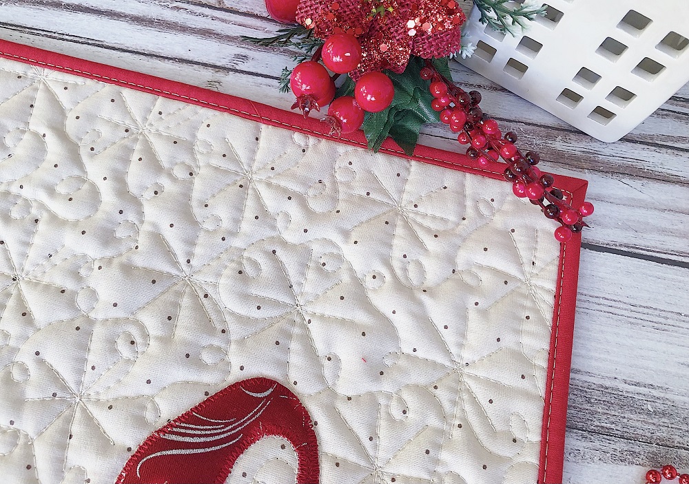 Quilted Christmas placemats, Quilted placemats, Gnome placem Inspire