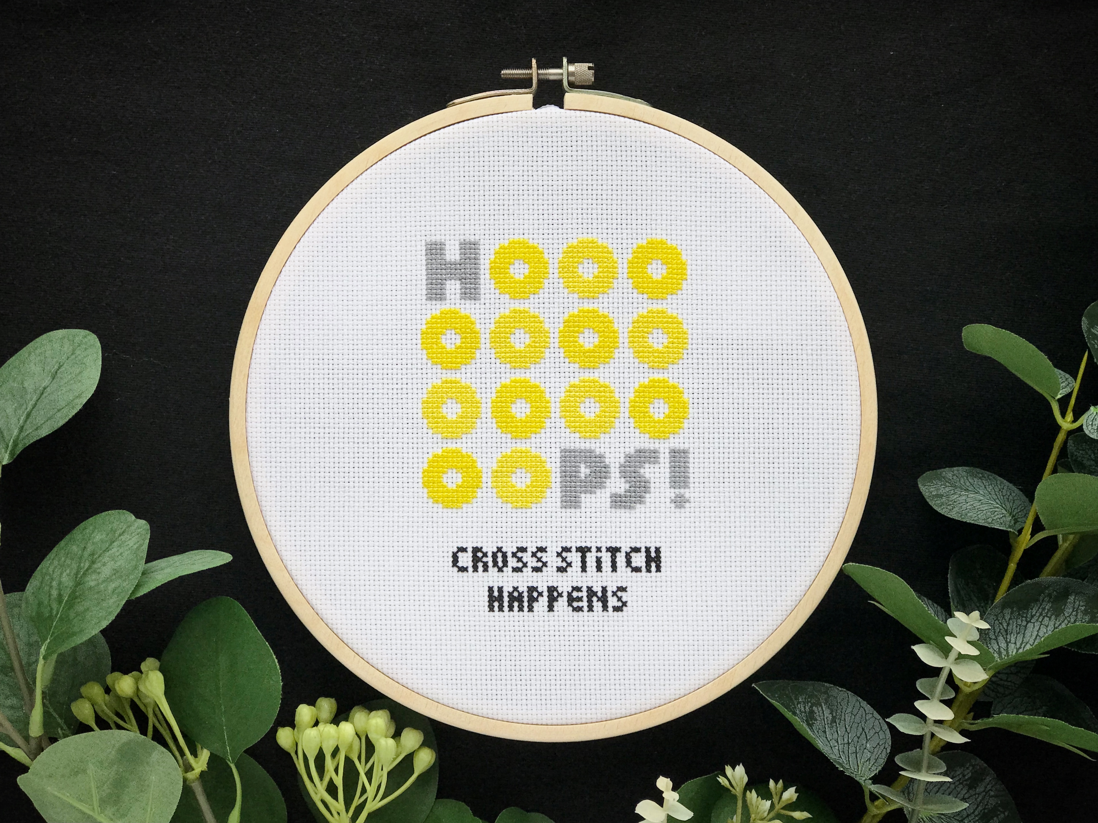 Funny Quote Cross Stitch Pattern PDF, Pun Positive Text, Motivational Meme, Inspirational Words Embroidery Digital Chart