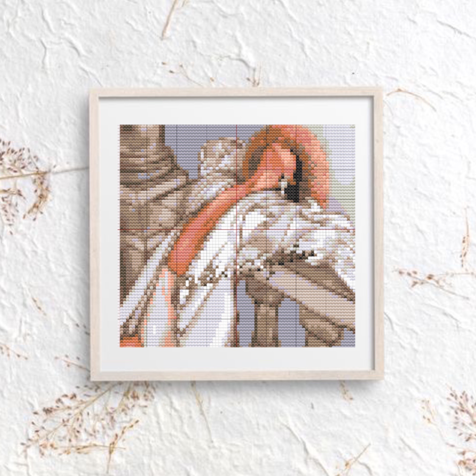 cross stitch pattern girl. Digital PDF. Baking cross stitch. Inspire