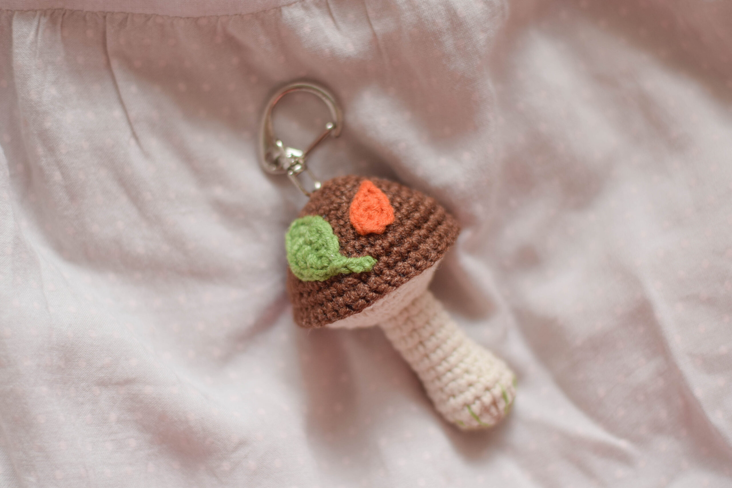 mushroom keychain