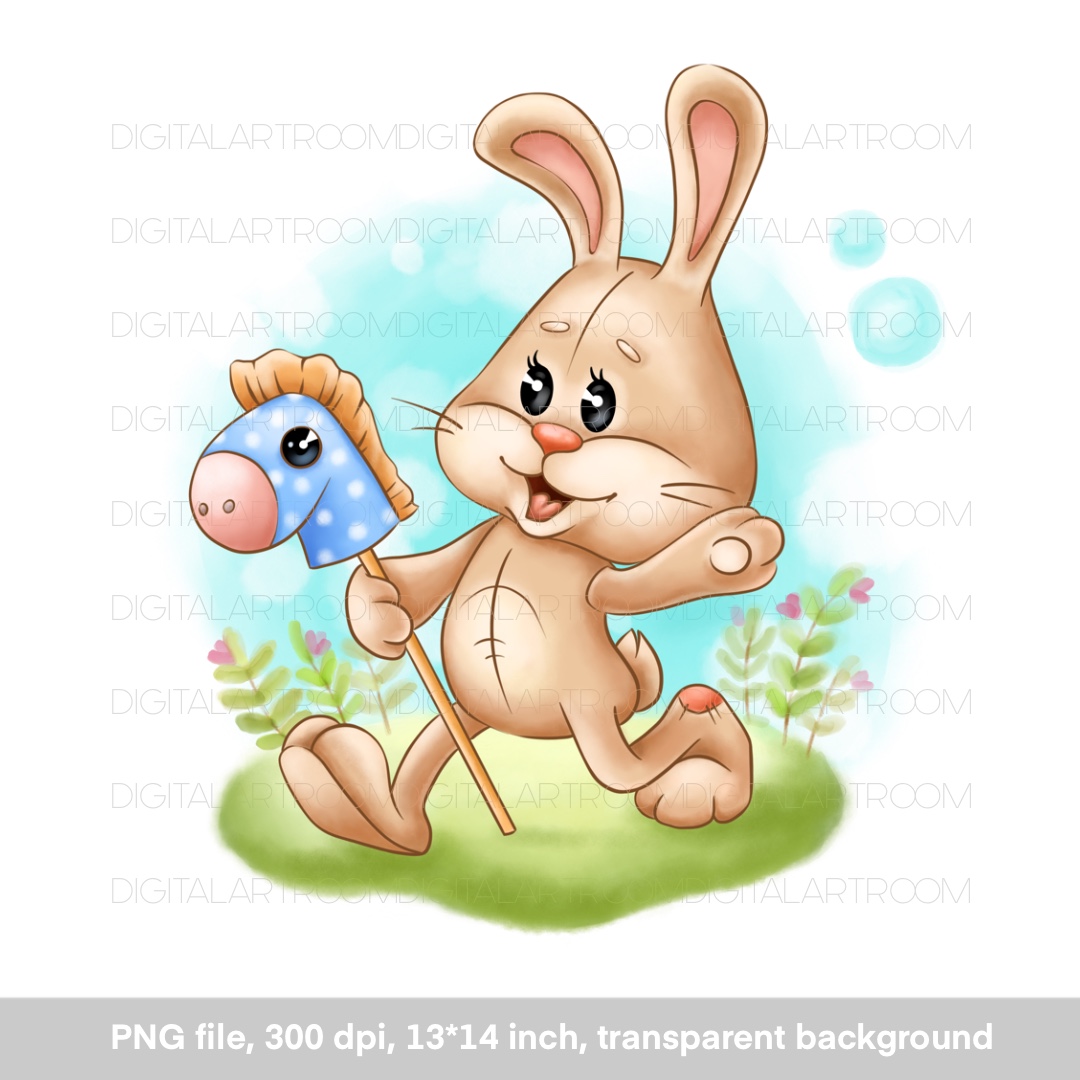 Cute funny bunny, sublimation design, art print | Inspire Uplift