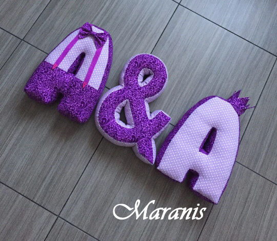 Letter pillows pattern pdf Alphabet nursery decor English Inspire