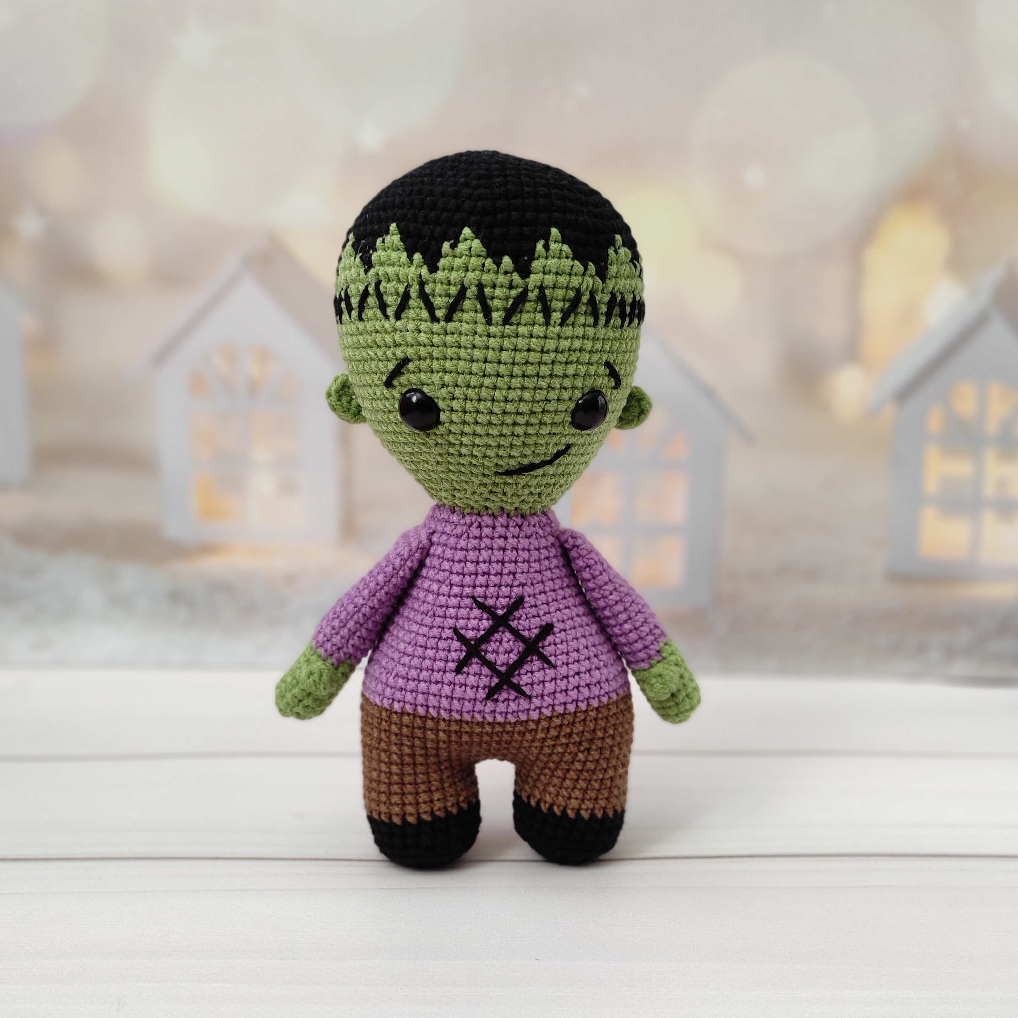 Halloween gift, Halloween toy, Frankenstein toy, crochet Frankenstein