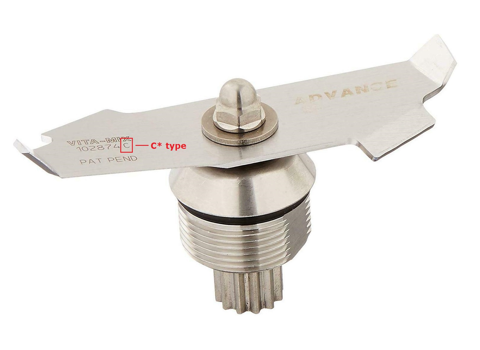 Advance Blade + Retainer Nut Fits For Vitamix Blenders 32, 6 Inspire