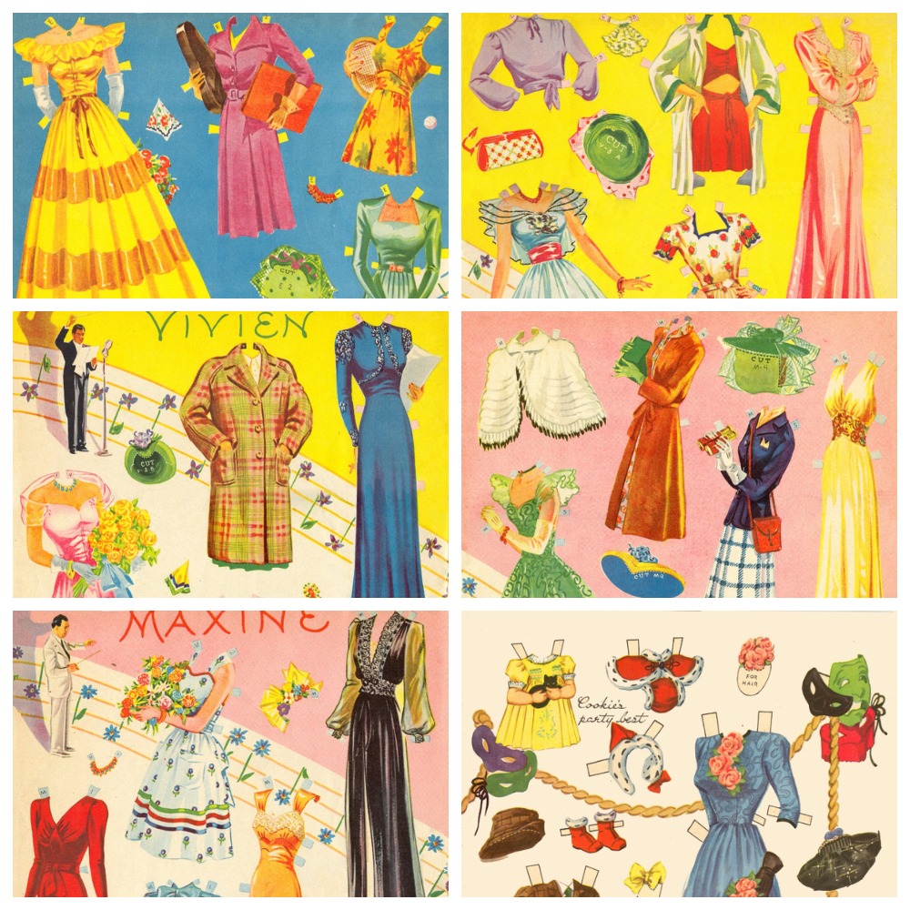 Digital | Vintage Paper Doll | Printable - Print - Cut - Pla - Inspire ...
