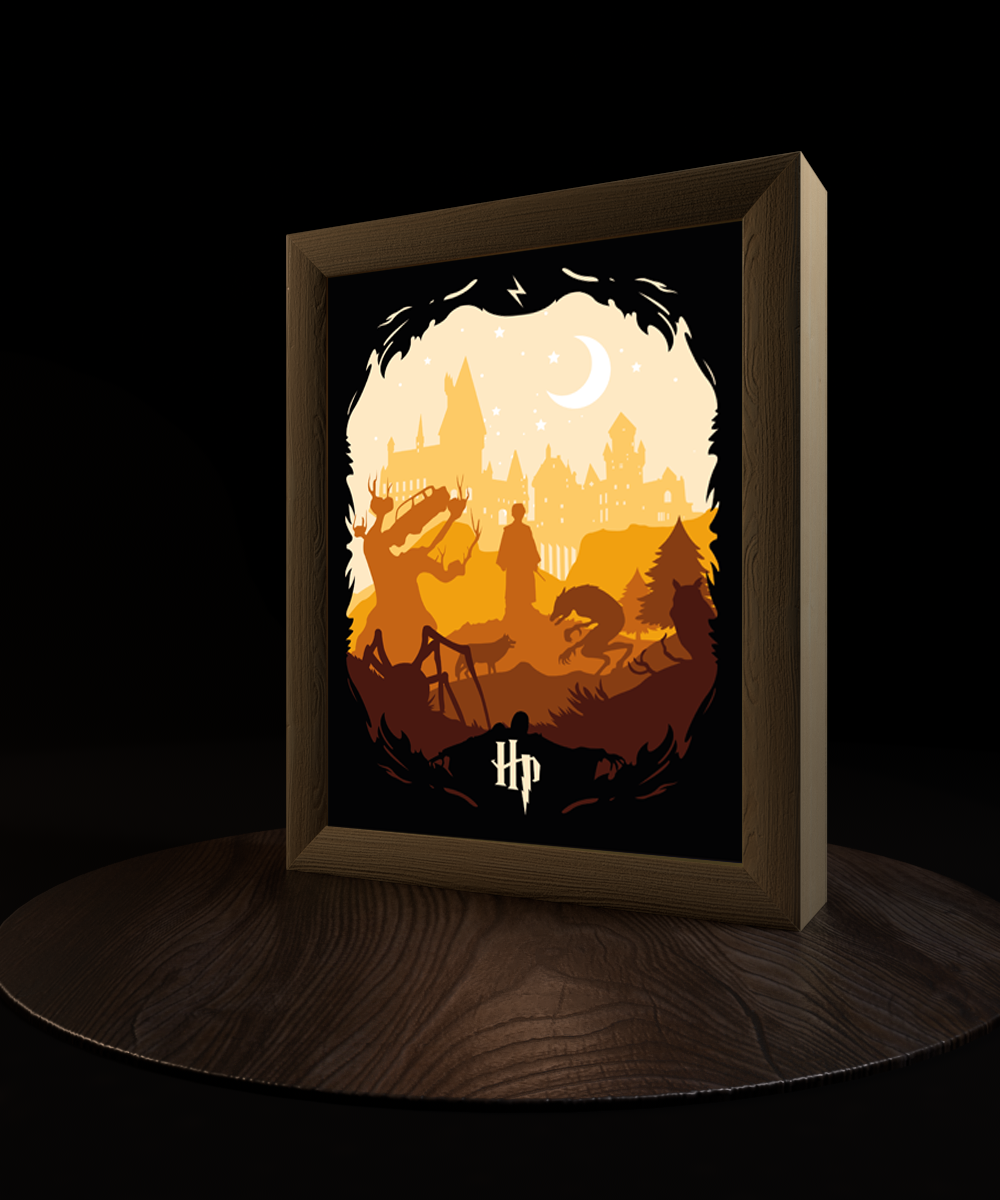 Harry Potter Light Box Template, Paper Cut Template Light Bo Inspire