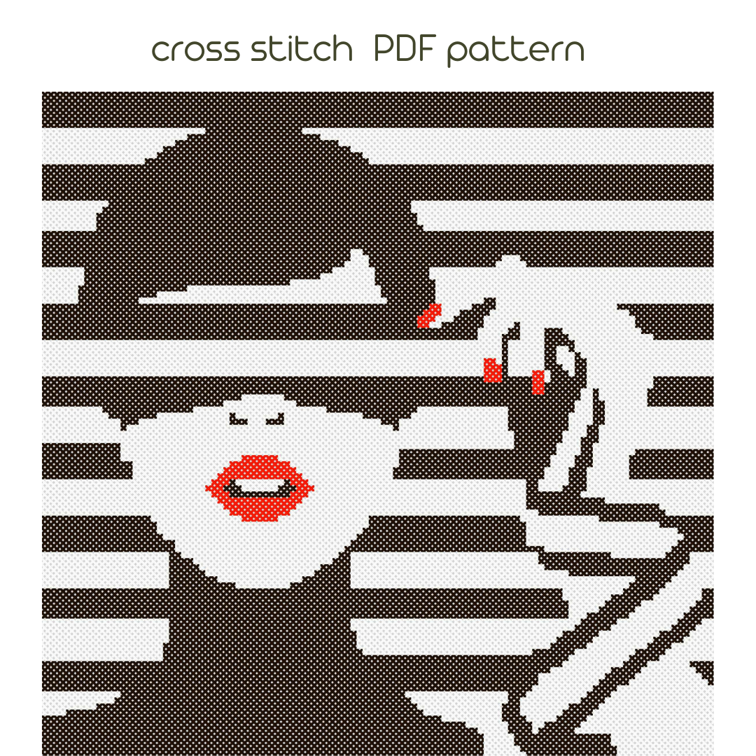 Modern cross stitch pattern, modern cross stitch pattern - Inspire Uplift
