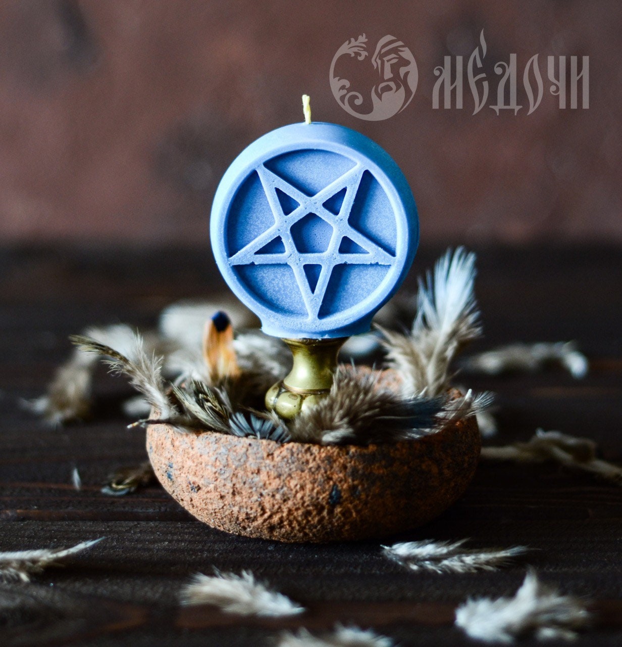 Silicone mold the star of devil, candle inverted pentagram, Inspire