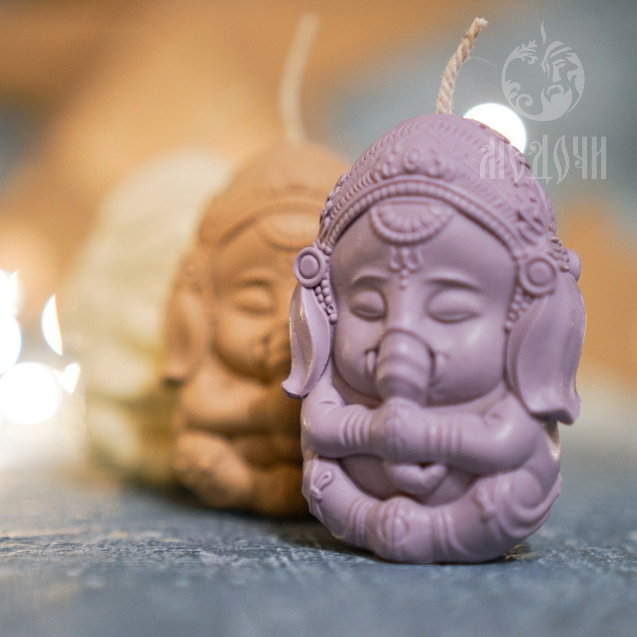 Silicone mold Ganesh, elephant candle, elephant mold. Inspire Uplift