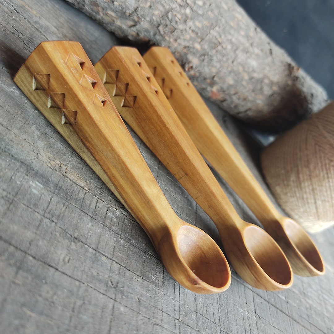 Wooden measuring spoon set, wooden scoop set Inspire Uplift