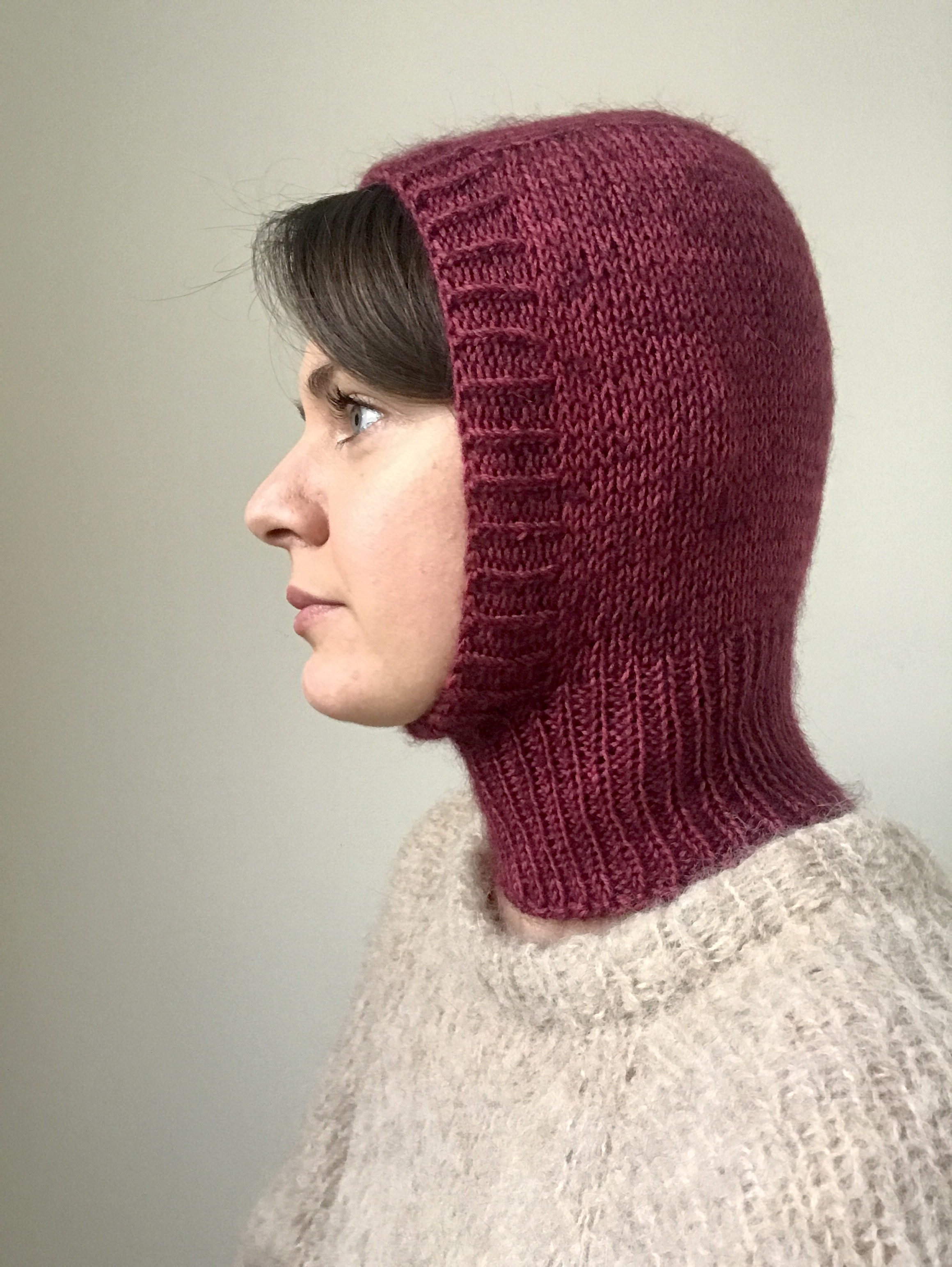 Cashmere merino wool hand knitted balaclava - Inspire Uplift