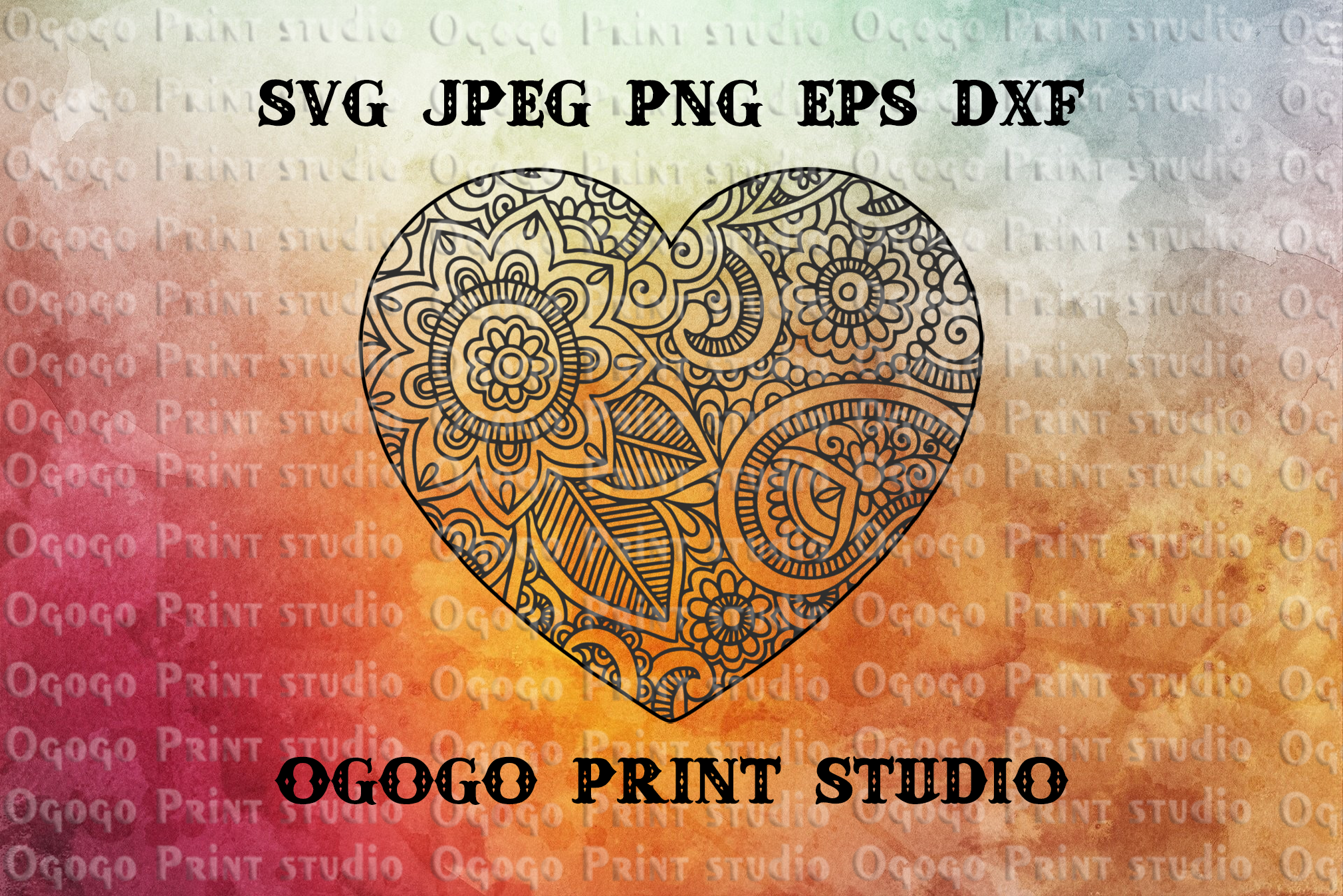 Heart SVG, Zentangle SVG, Mandala svg, Valentines day svg | Inspire Uplift