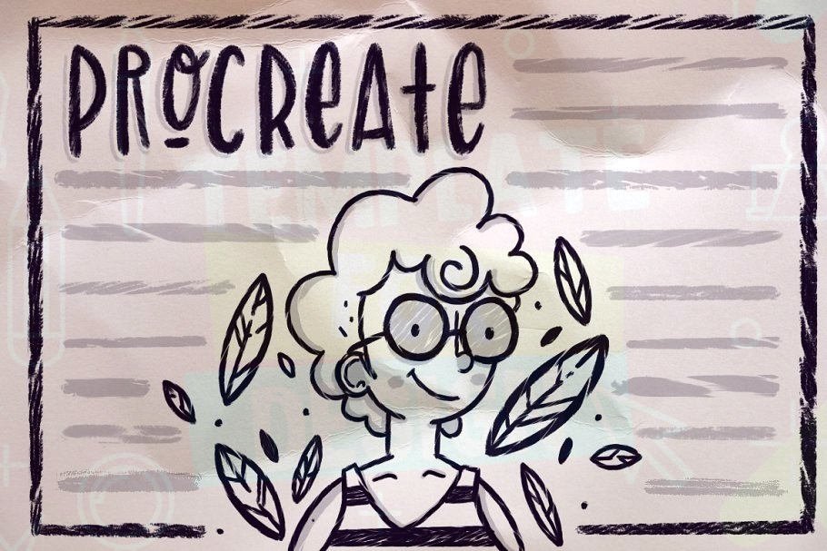 Dry Marker Procreate Brushes \ Procreate brush \ Procreate l Inspire