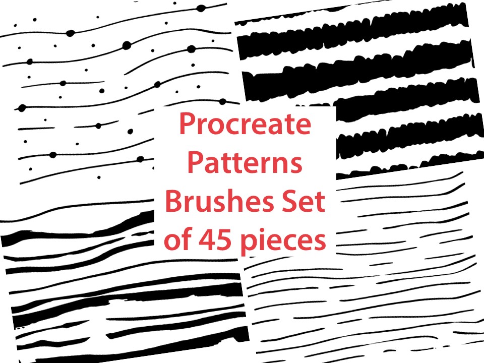 Patterns Procreate Brushes, Procreate brush, Procreate stamp Inspire