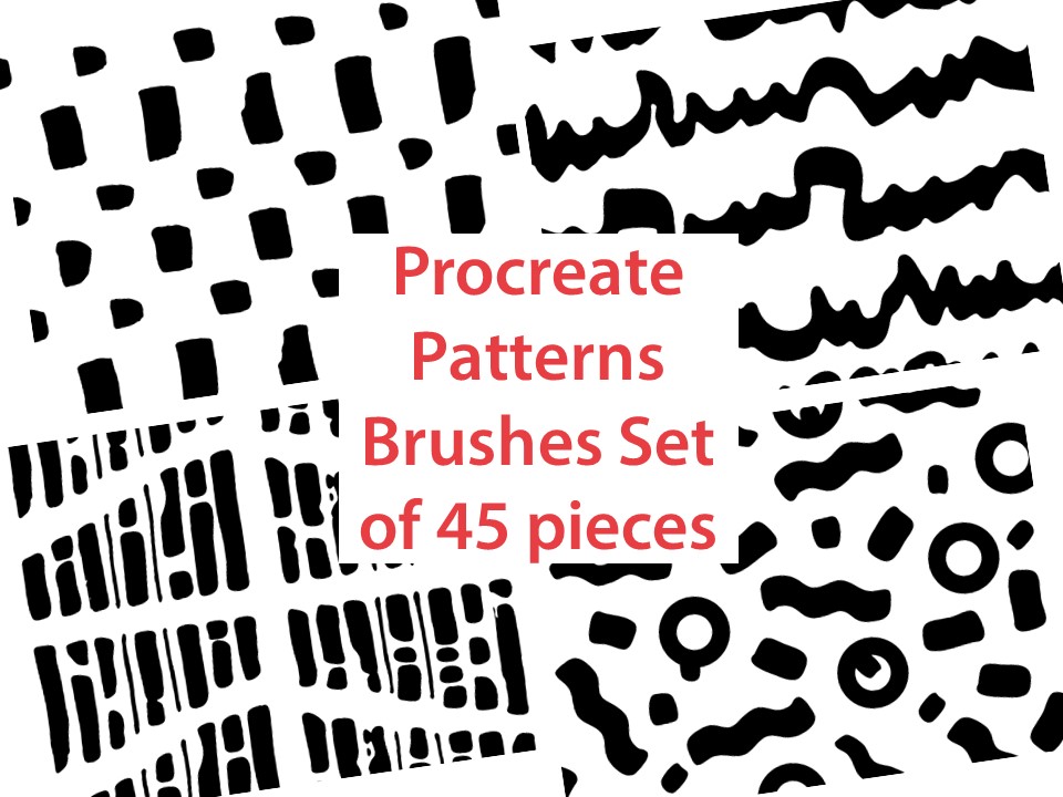 Patterns Procreate Brushes, Procreate brush, Procreate stamp Inspire