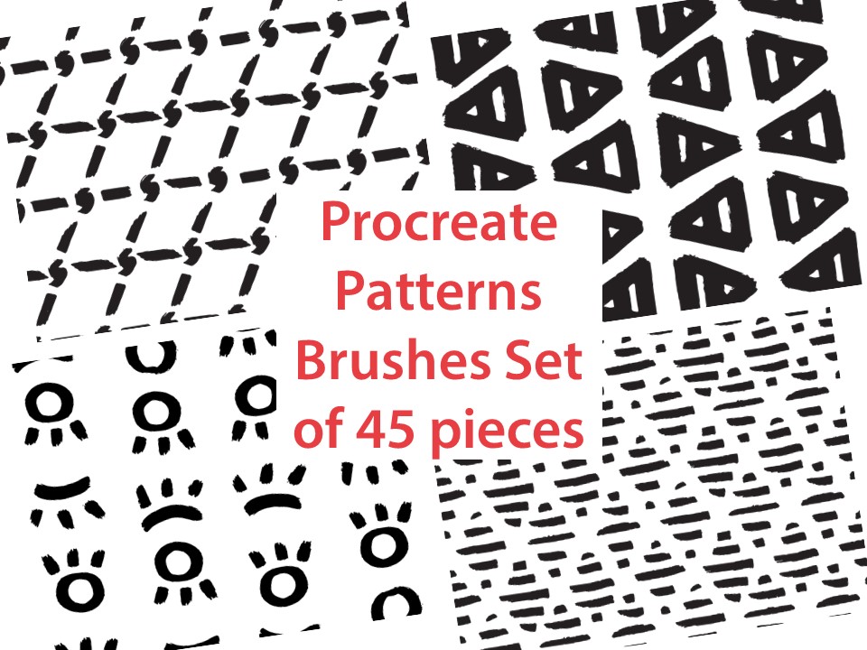Patterns Procreate Brushes, Procreate brush, Procreate stamp Inspire