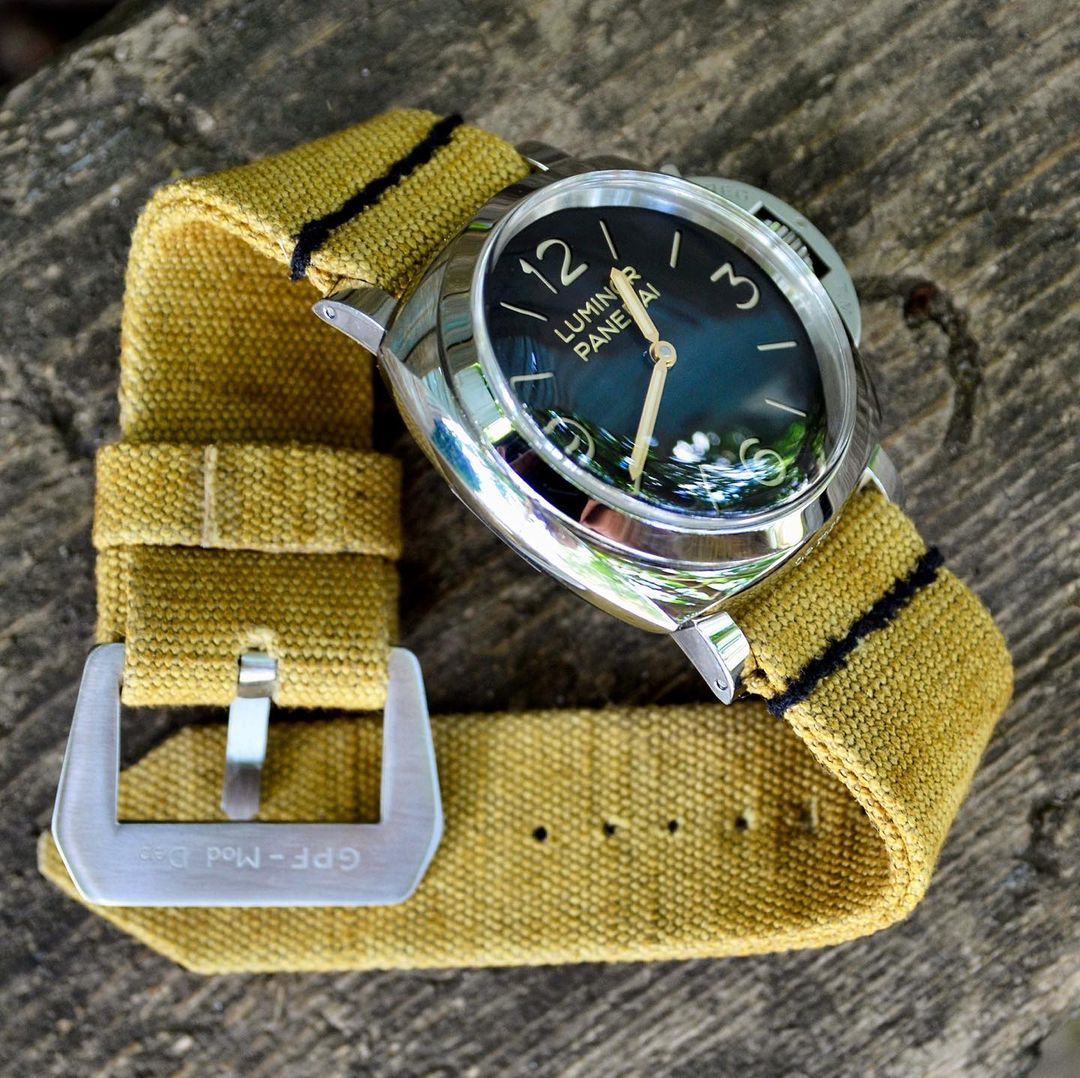 Canvas double rolled vintage “SAHARA” strap minimal stitchin Inspire