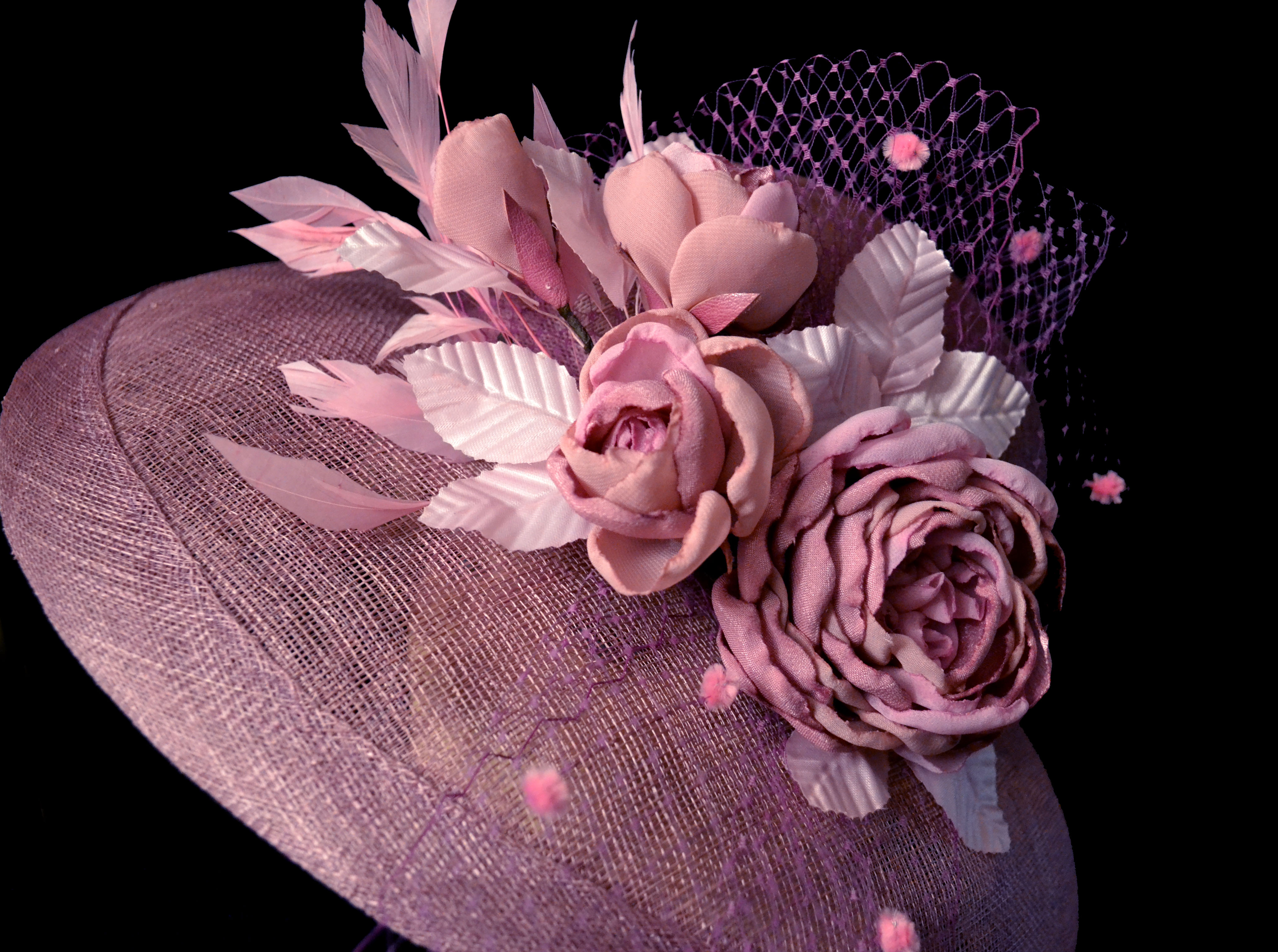 MADE TO ORDER . pink derby hat, Royal Ascot hat, kentucky de Inspire