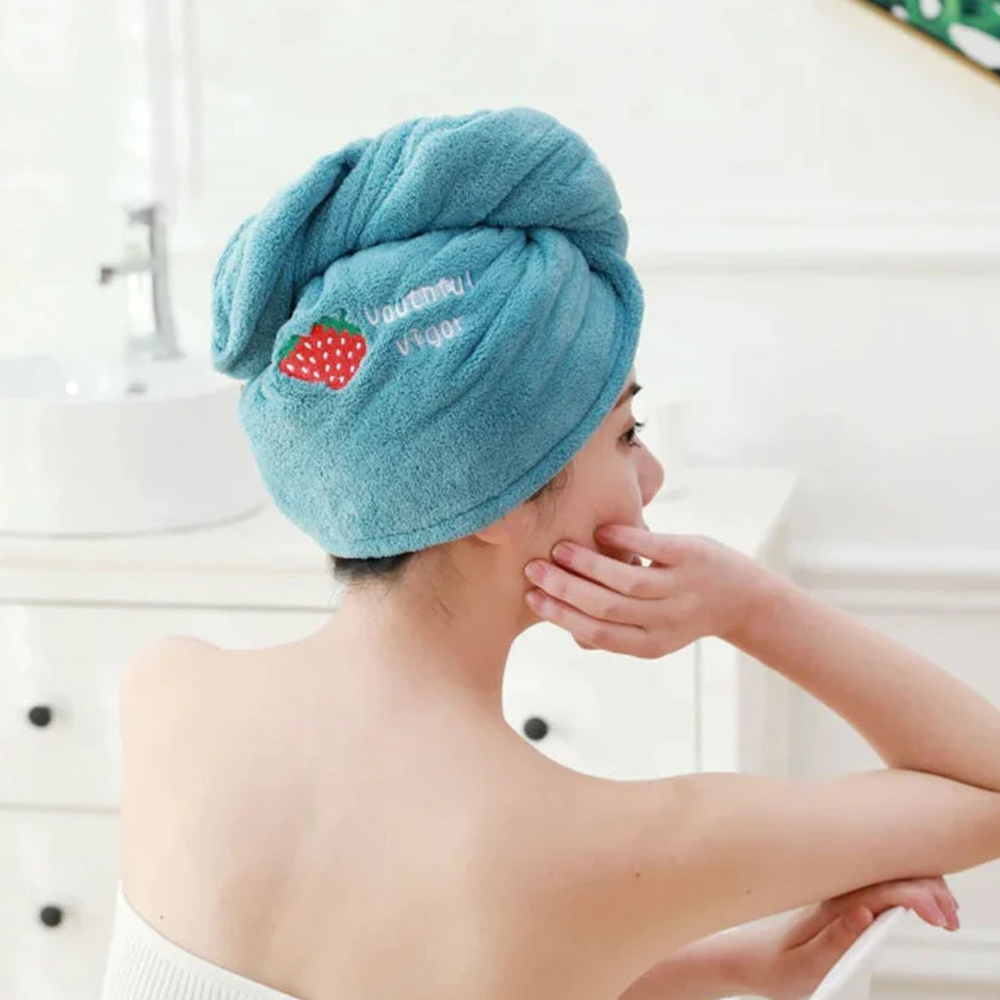 After Shower Use Rapid Hair Drying Towel Inspire Uplift