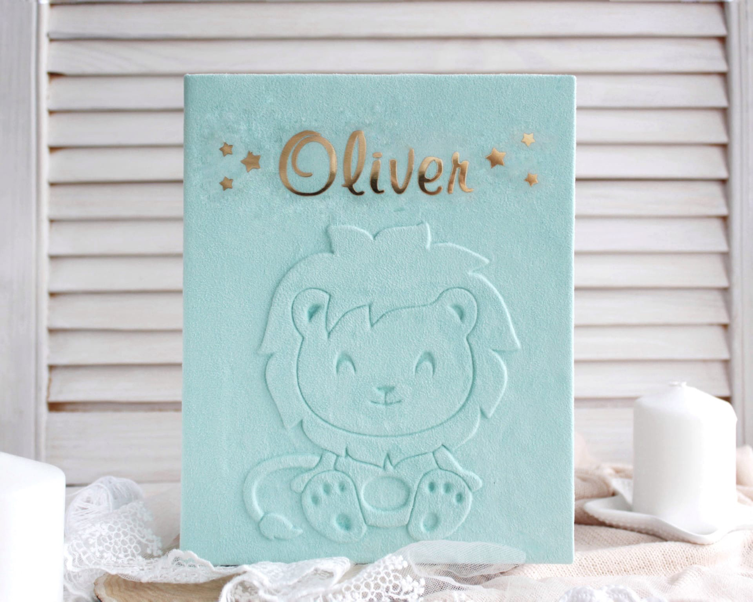 Personalized baby photo album, custom memory book, baby gift Inspire