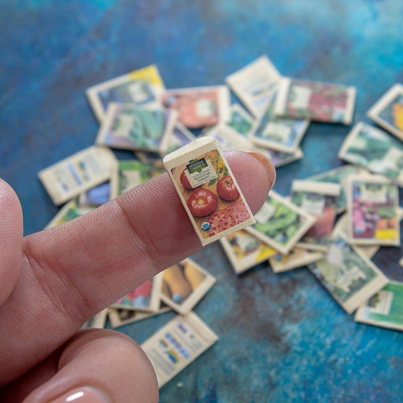 TEMPLATE Miniature seed packets | Printable template | Dollh - Inspire ...