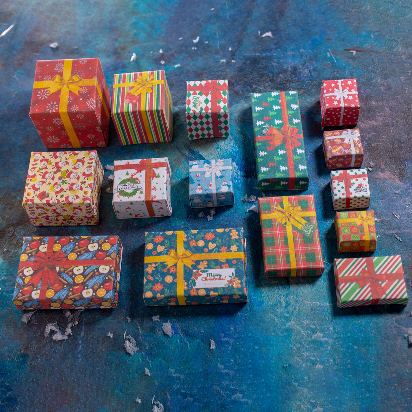 TEMPLATE Christmas boxes | Printable template | Dollhouse mi - Inspire ...