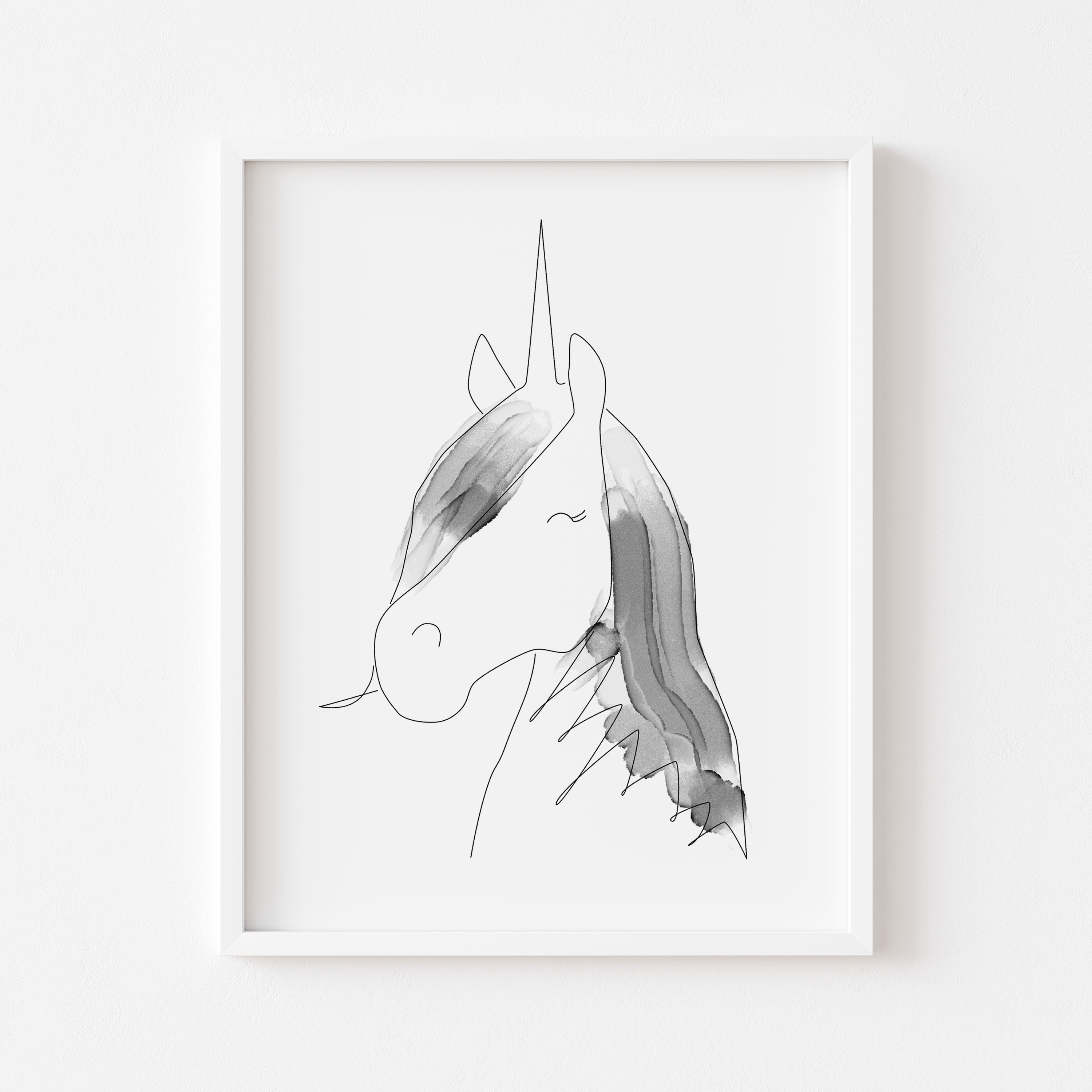 Unicorn nursery print, Unicorn, Unicorn nursery wall art, Un - Inspire ...
