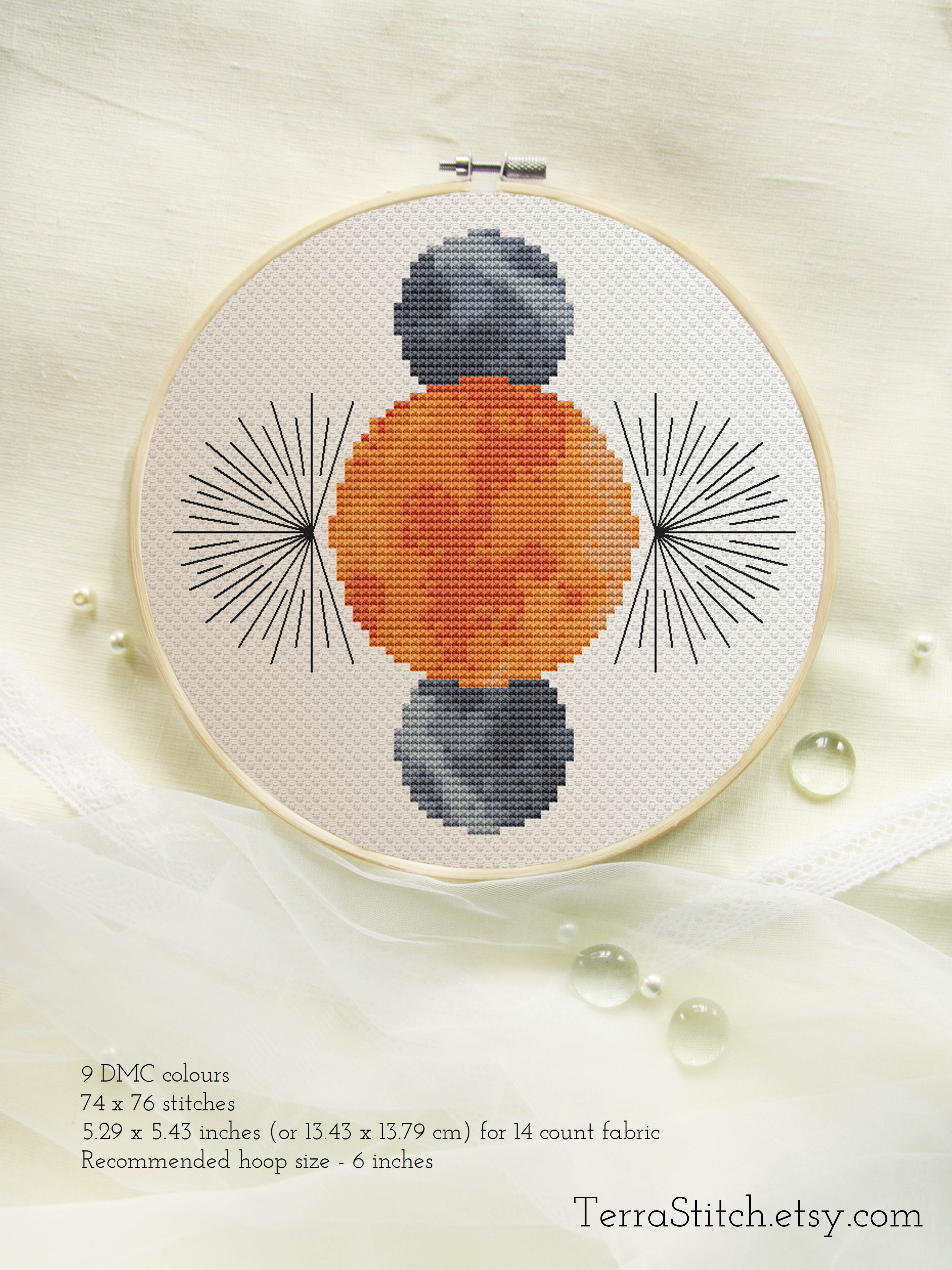Abstract cross stitch pattern Modern cross stitch PDF Sun an - Inspire ...