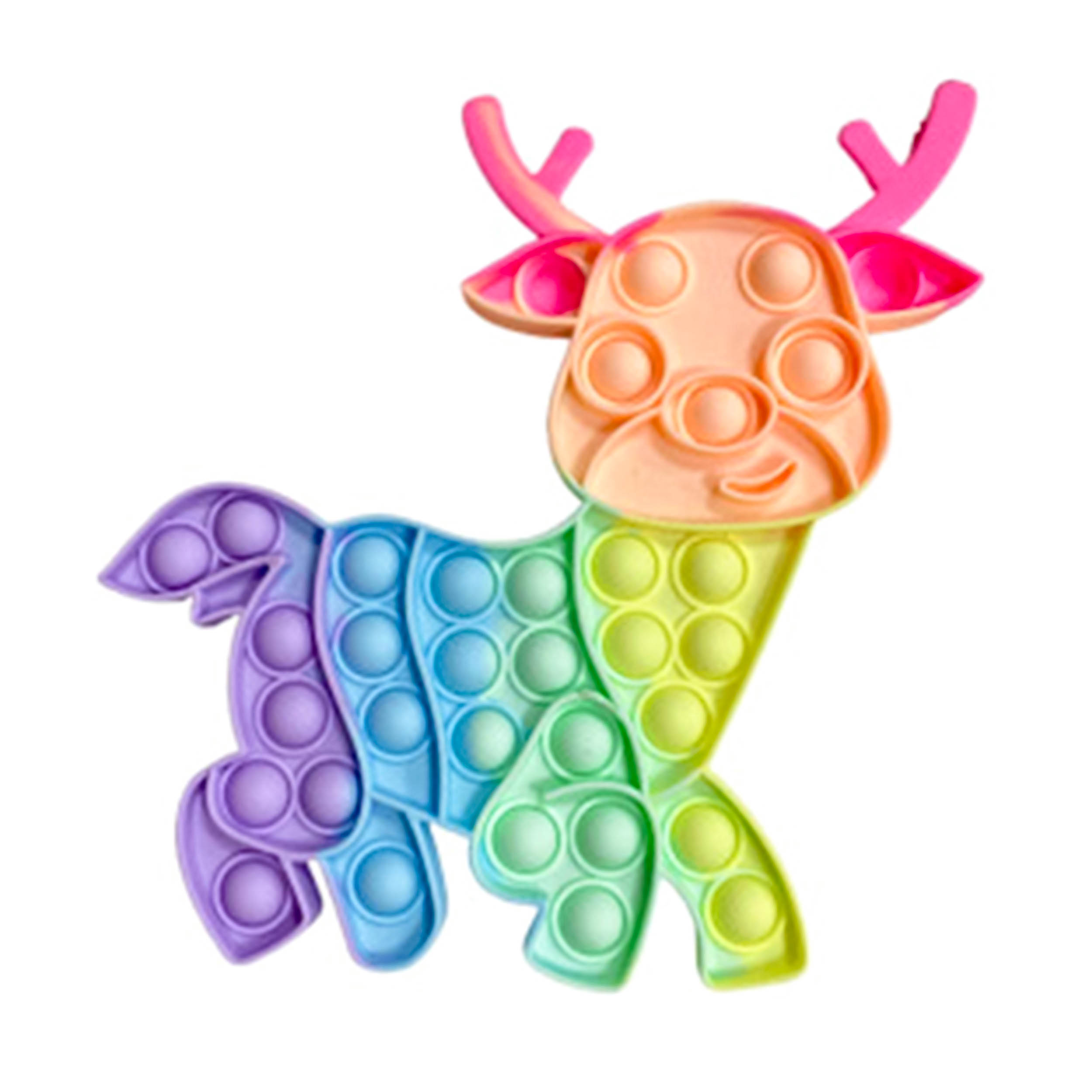 Pop It Deer Style Fidget Toys Christmas Inspire Uplift