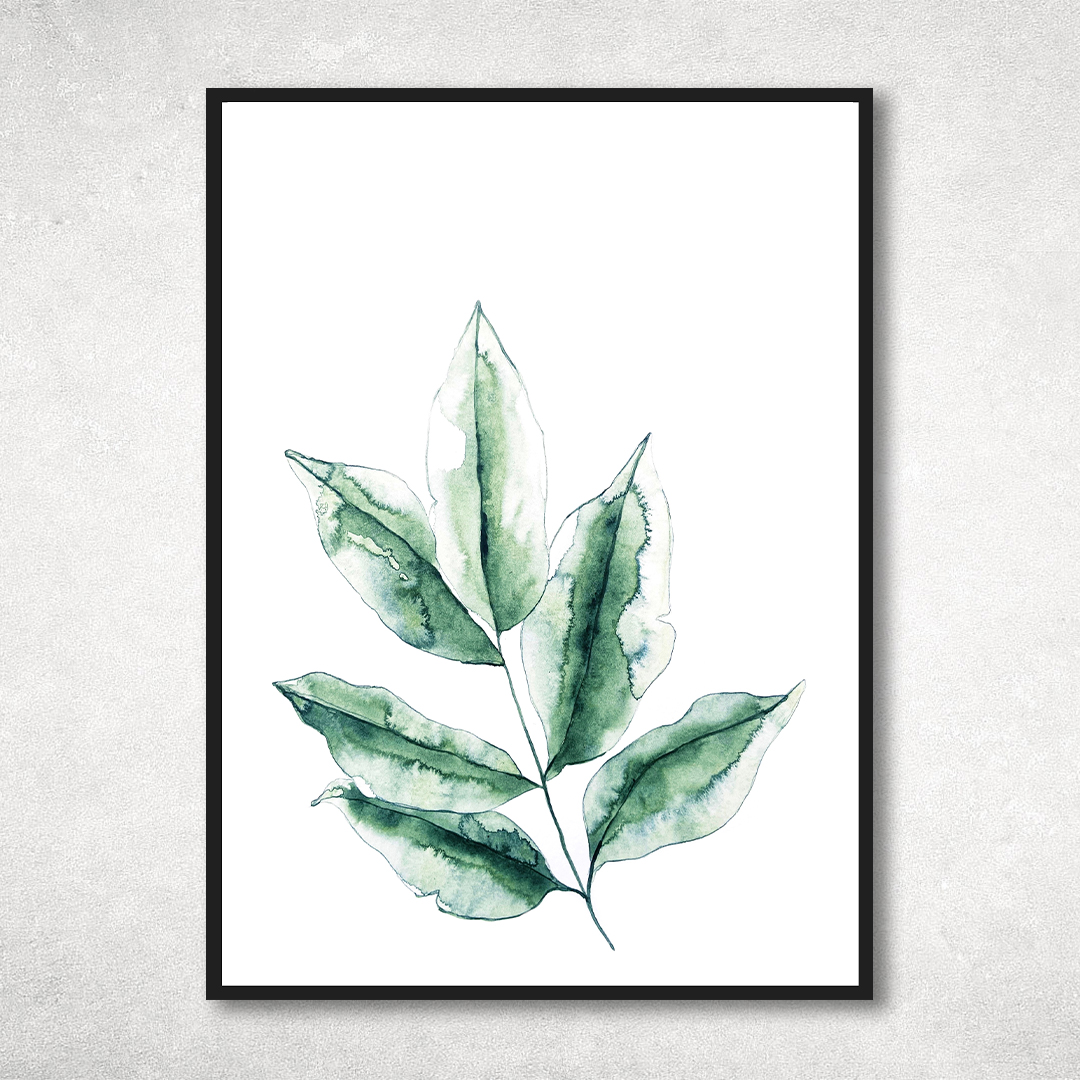 Watercolor plant paintings, Green Printable Wall Art, botani | Inspire ...