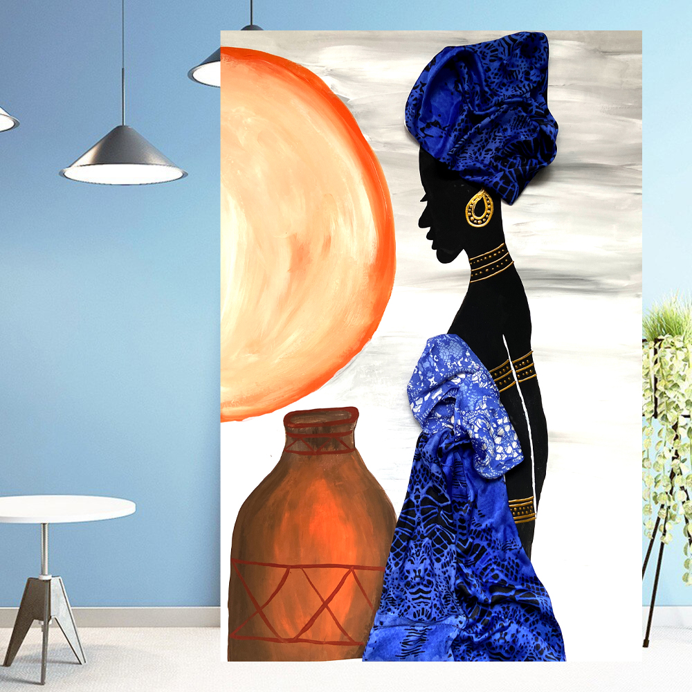 Black Queen Painting Woman Original Art African American Art - Inspire ...
