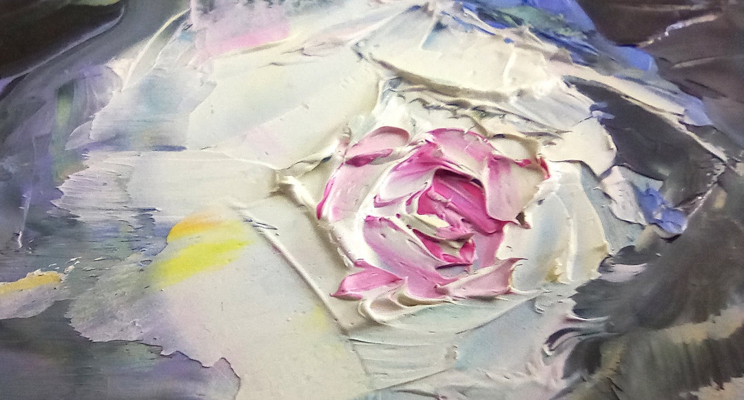 Impasto Oil Painting Floral Artwork Original Art Roses Wall - Inspire ...