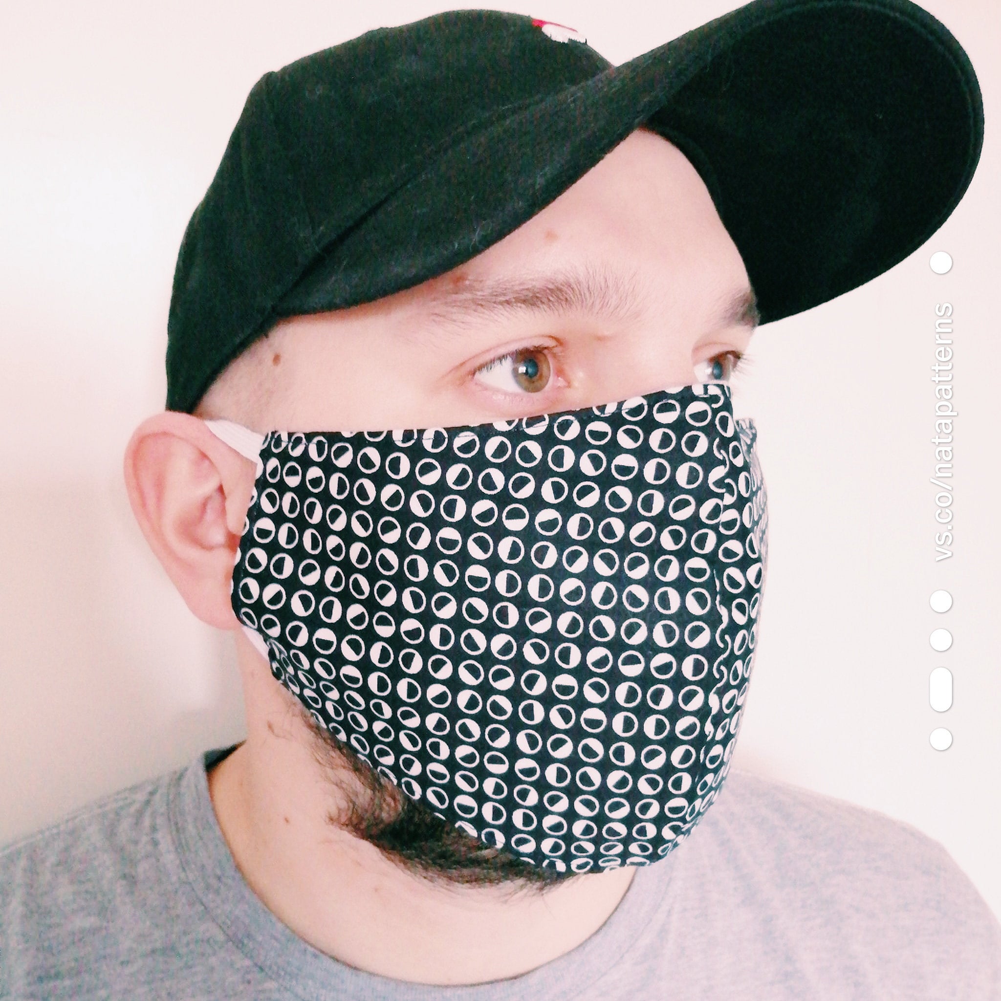 Face Mask with filter pocket . Sewing pattern PDF - Inspire Uplift