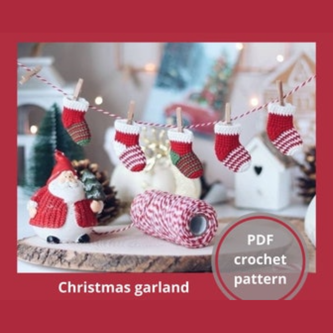 How to crochet a Christmas garland in pdf format Inspire Uplift