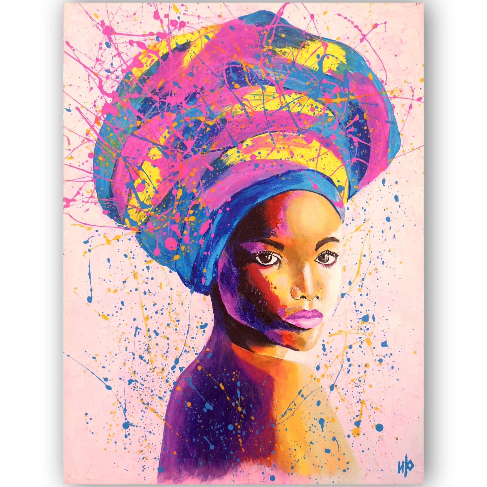 African Woman Painting Black Queen Original Art Black Woman | Inspire ...