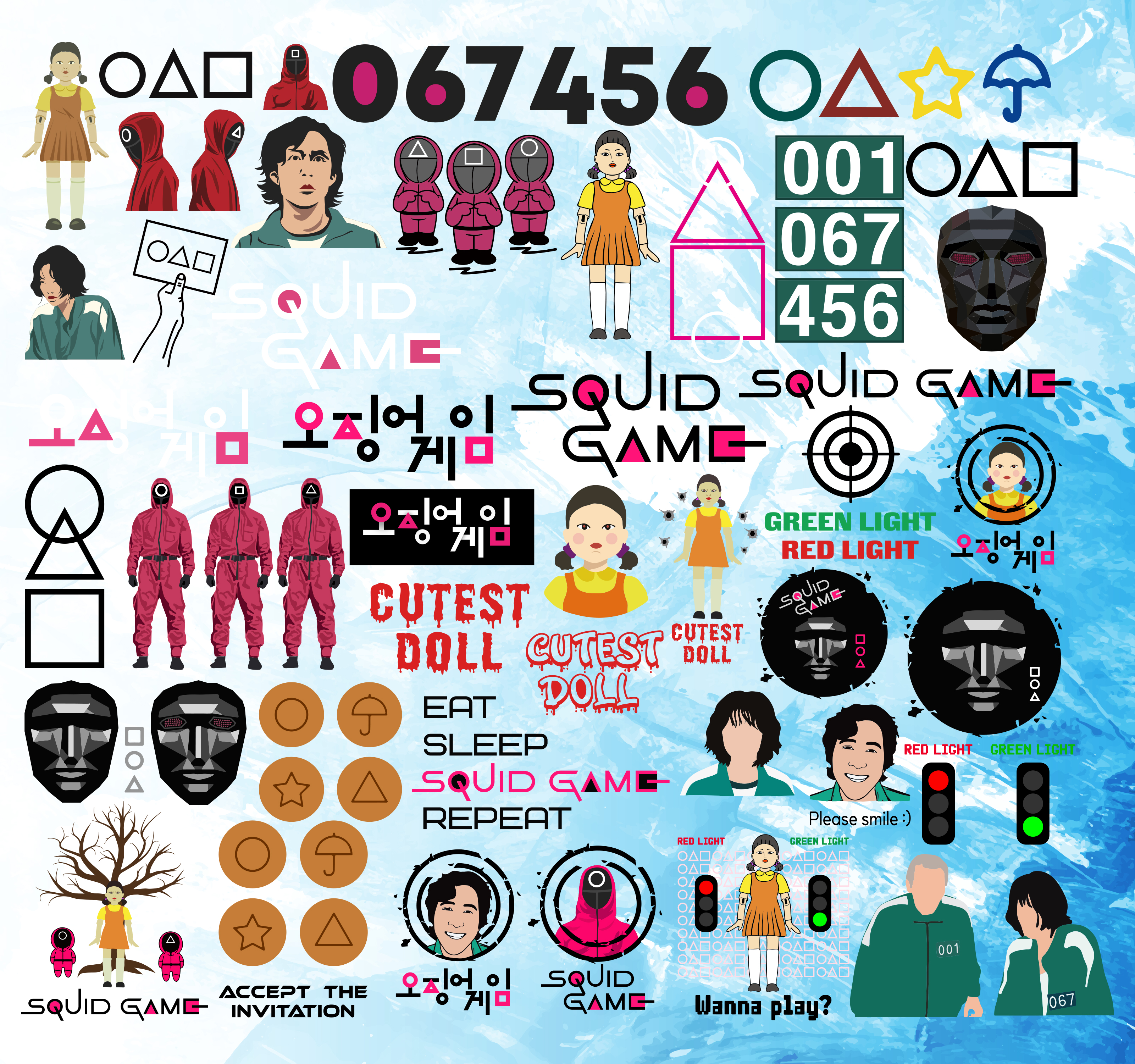 Squid Game SVG, Squid Game SVG, Squid Game Logo svg ,Cricut, - Inspire  Uplift
