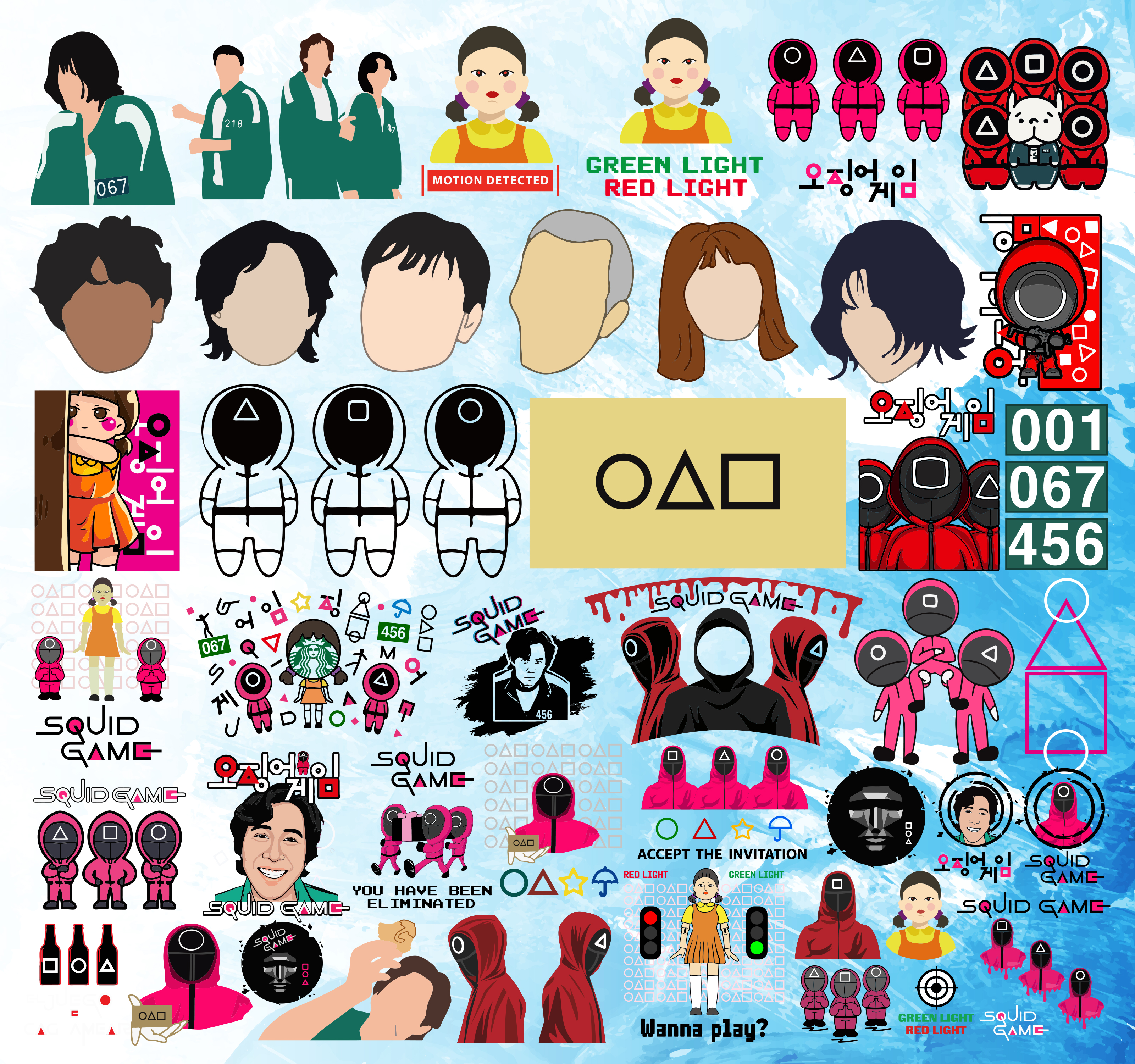 ALL Squid Game SVG, Squid Game SVG, Squid Game Logo svg ,Cri - Inspire  Uplift
