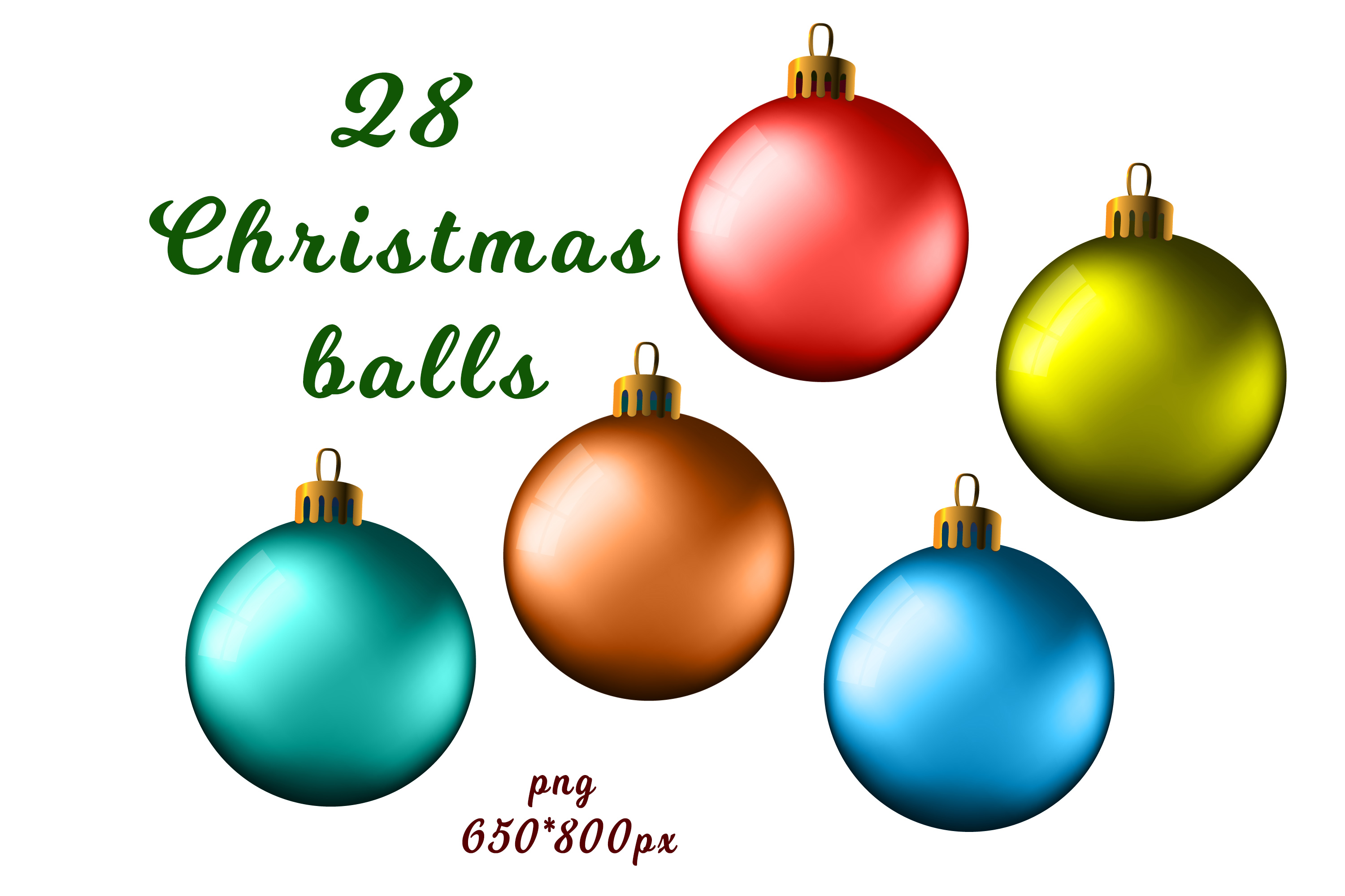 Set of 28 Christmas balls Inspire Uplift