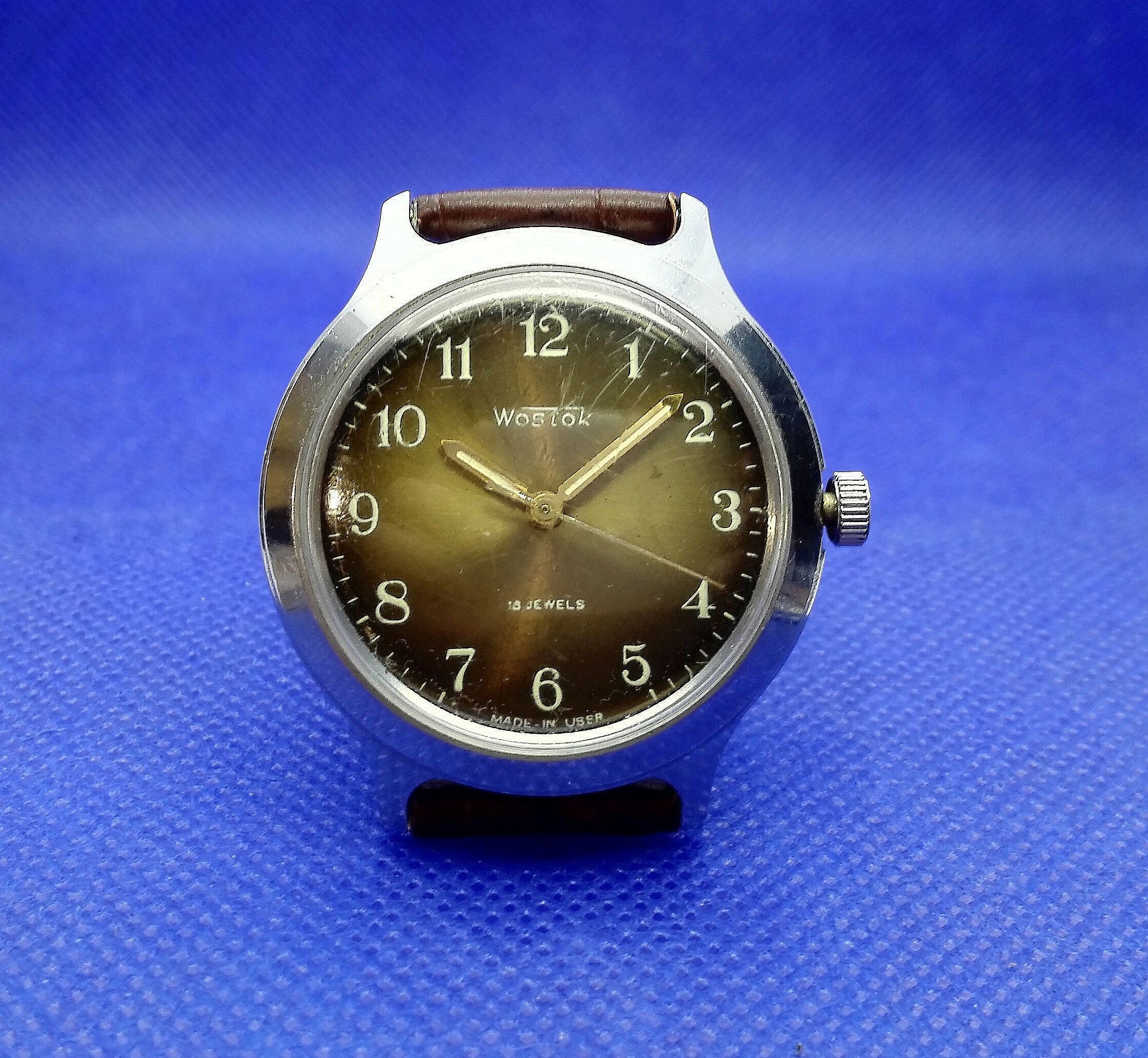 Soviet Vintage Wrist Watch Vostok. Antique Russian Watches Inspire Uplift