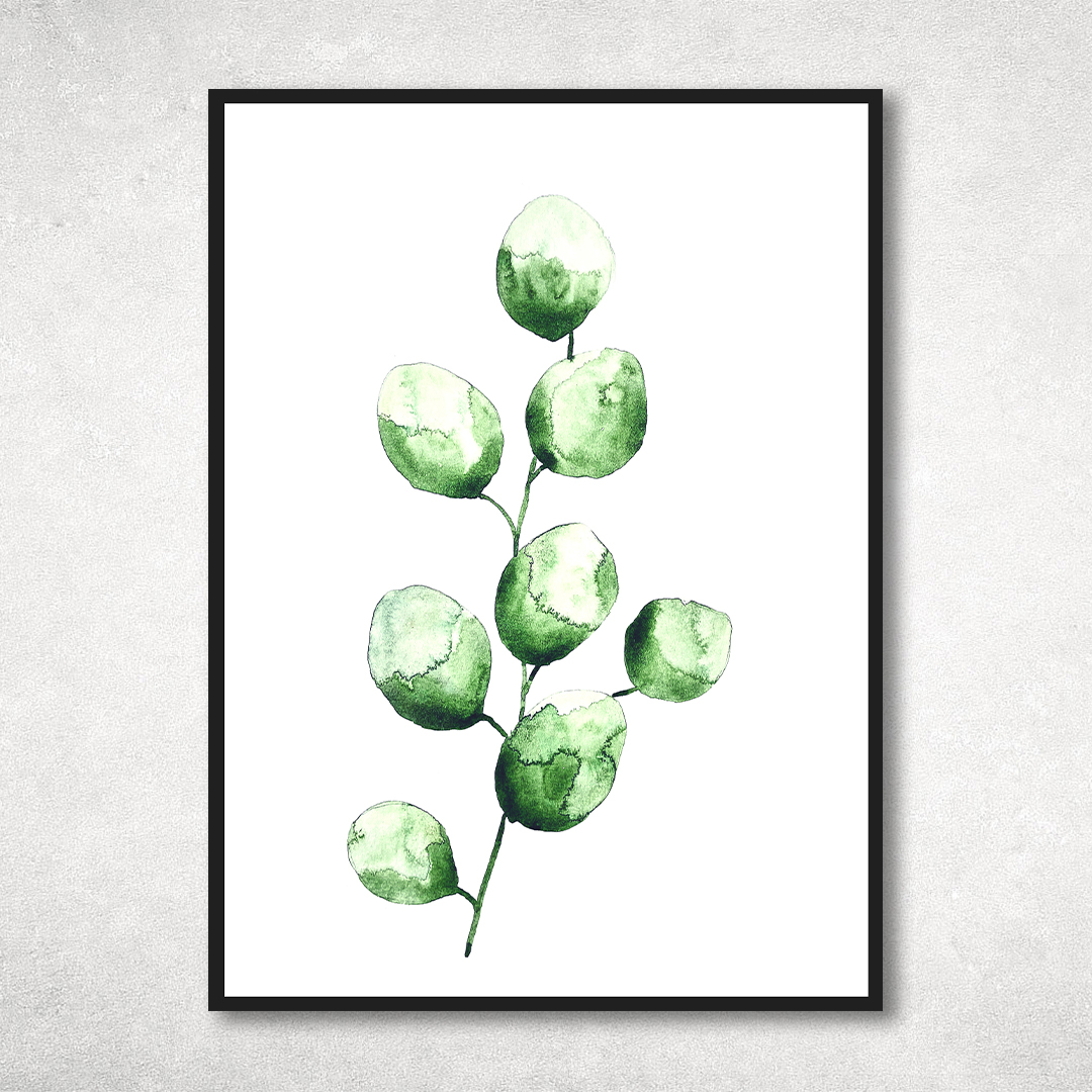 Watercolor Leaf Print, Watercolor painting printable, Green - Inspire ...
