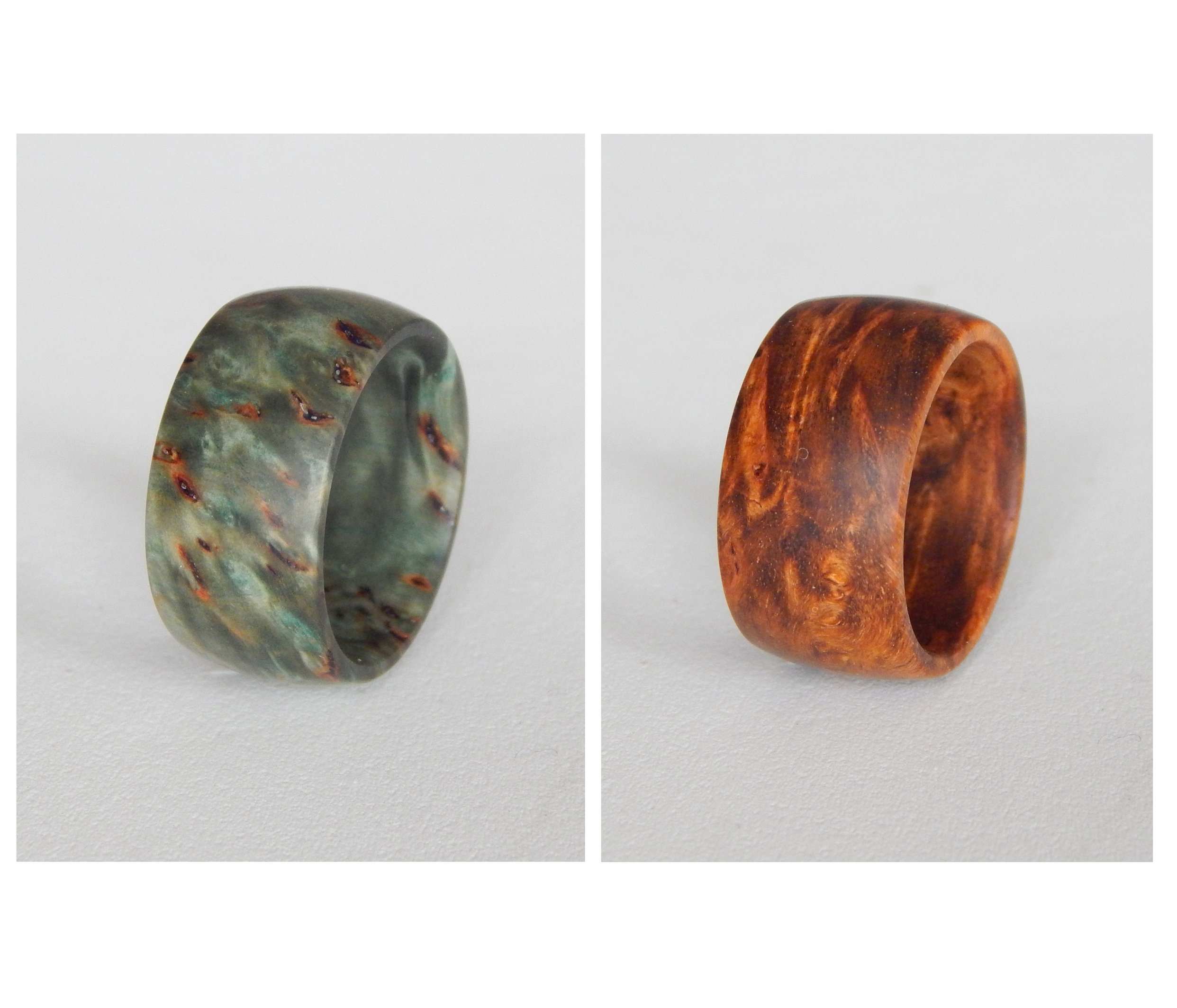 Wooden ring. Karelian birch ring. Wide beautiful ring made o Inspire