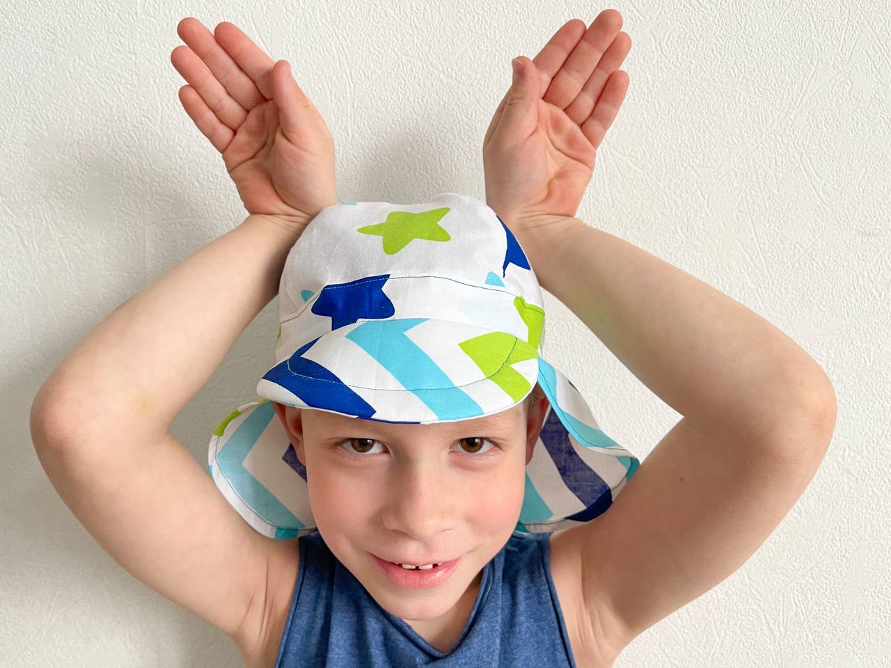 Kids Sun Hat With Neck Protection Sewing Pattern, Toddler Su Inspire