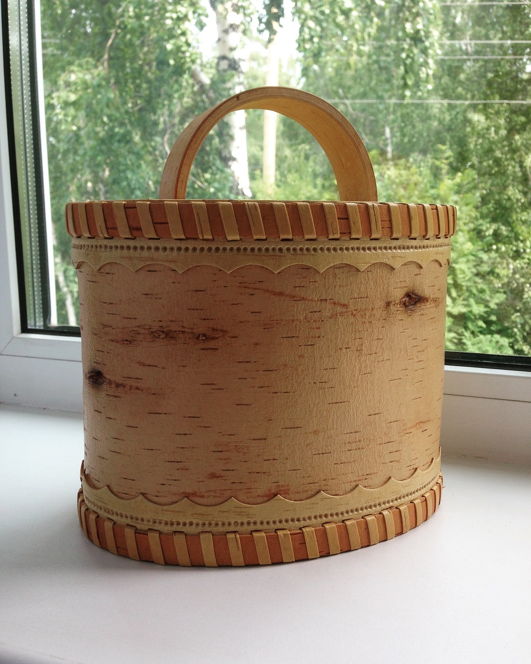 Birch bark box, birch bark canister Inspire Uplift