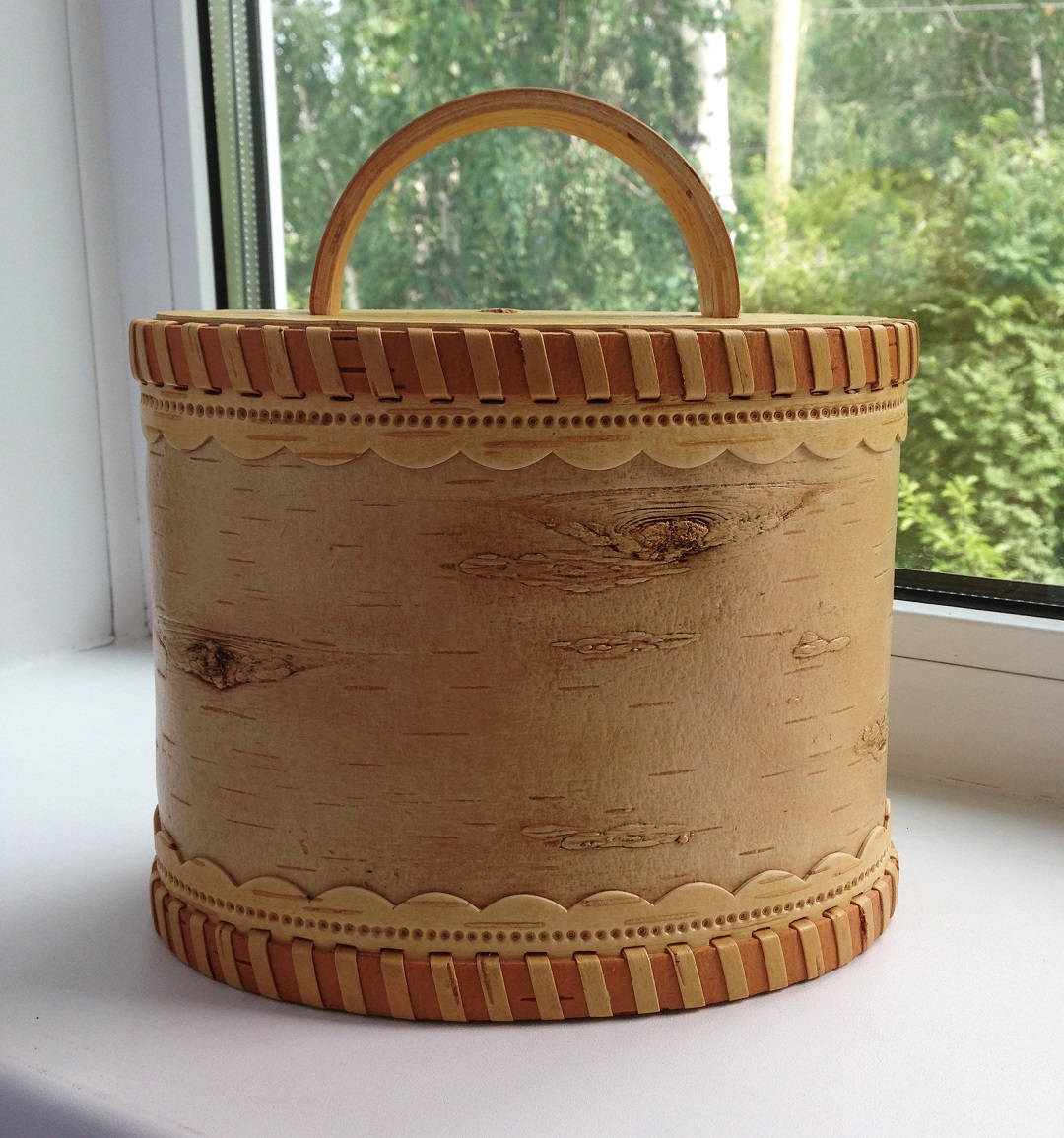 Birch bark box, birch bark canister Inspire Uplift