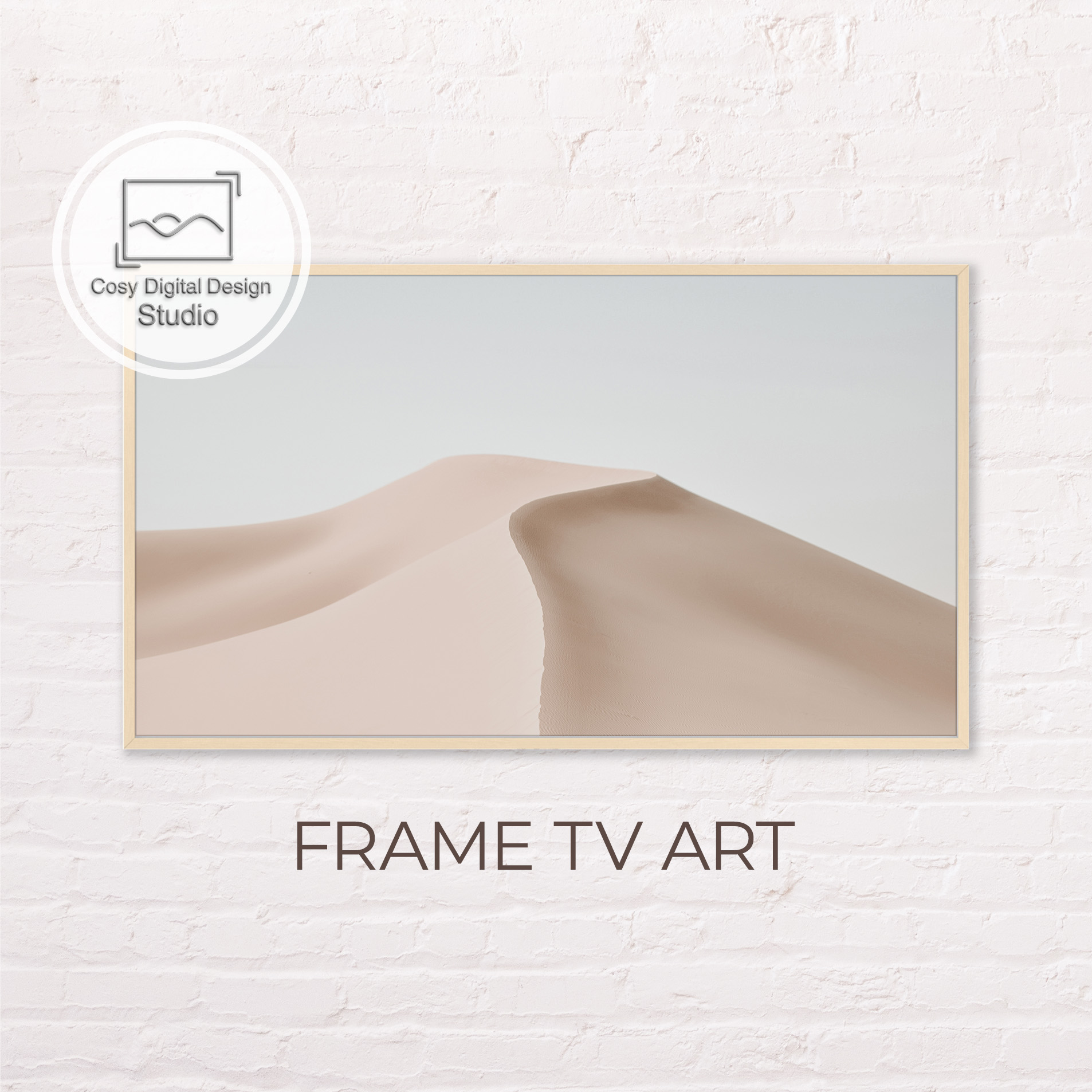 Samsung Frame TV Art 4k Minimalist Pastel Colors Desert La Inspire