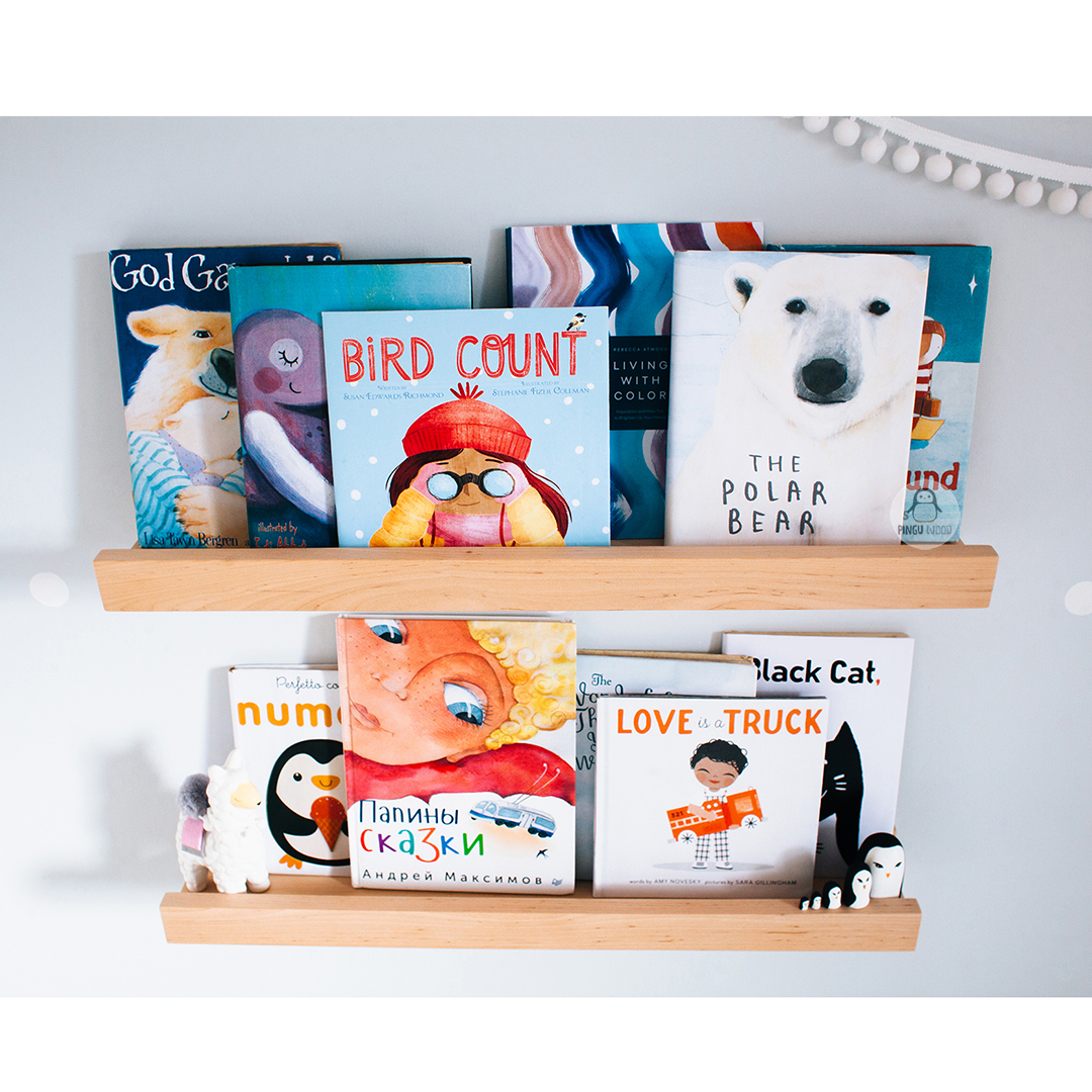 One Floating Nursery Book shelf, Floating Shelf, Picture Led Inspire