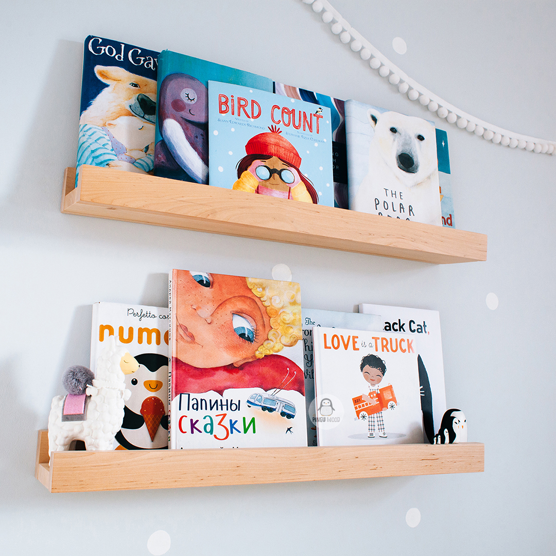 One Floating Nursery Book shelf, Floating Shelf, Picture Led Inspire