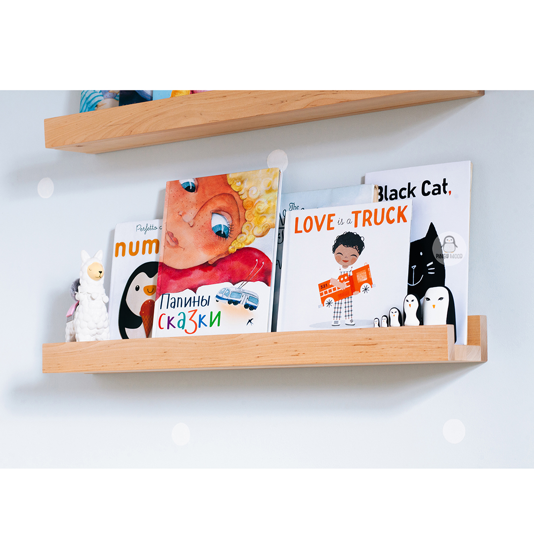 One Floating Nursery Book shelf, Floating Shelf, Picture Led Inspire